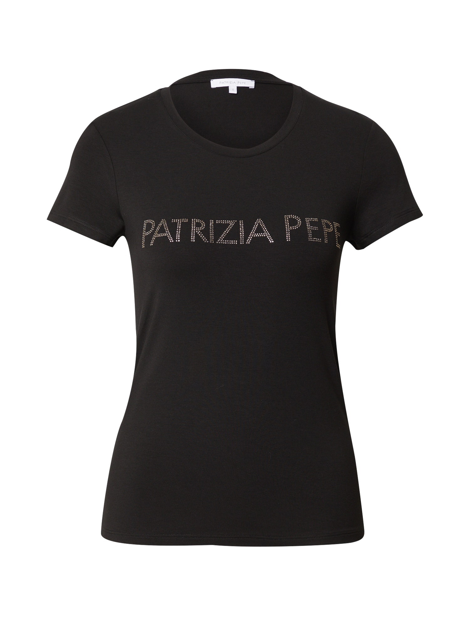 PATRIZIA PEPE Majica  črna / srebrna