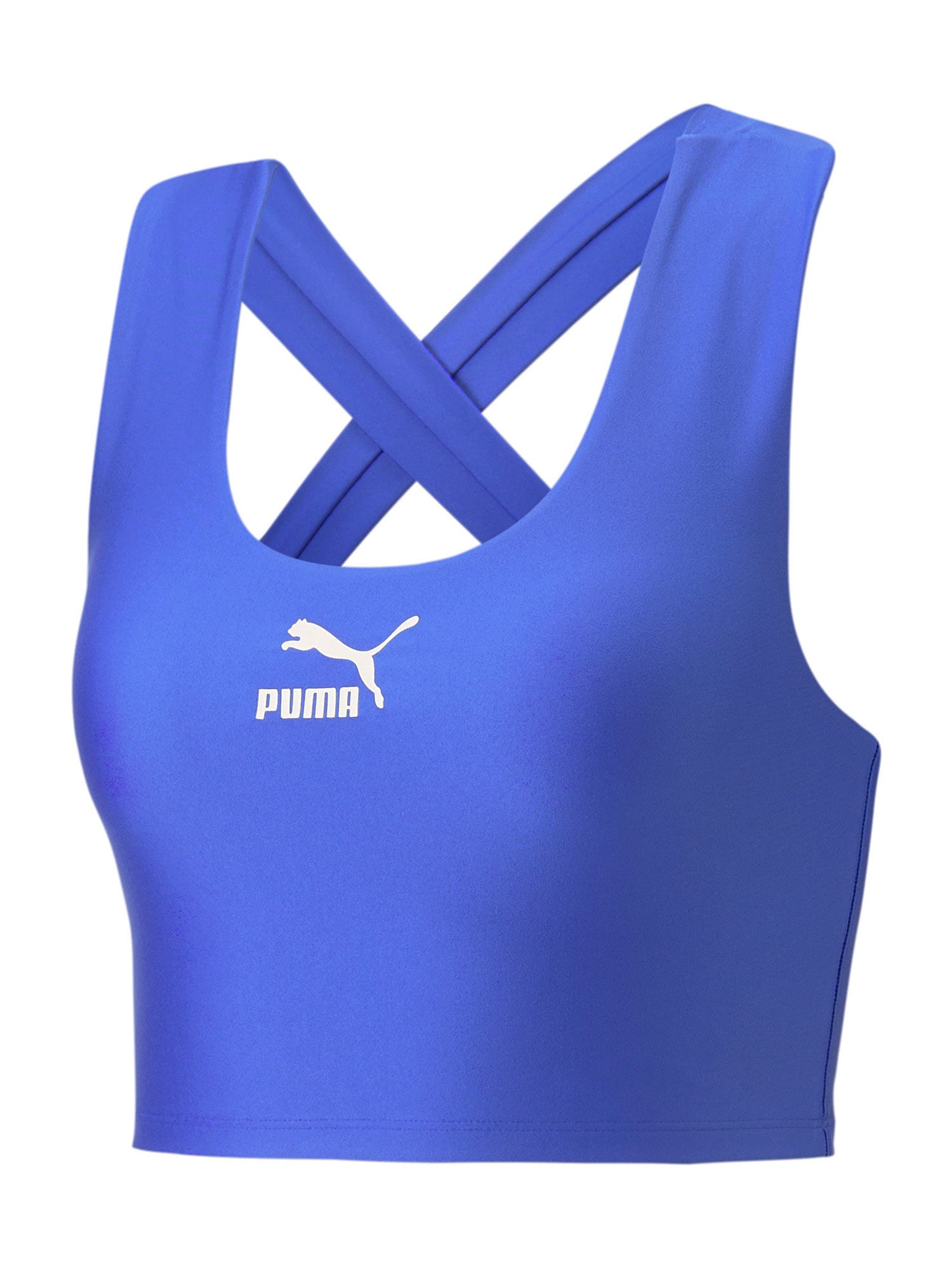 PUMA Športni top  safir / bela