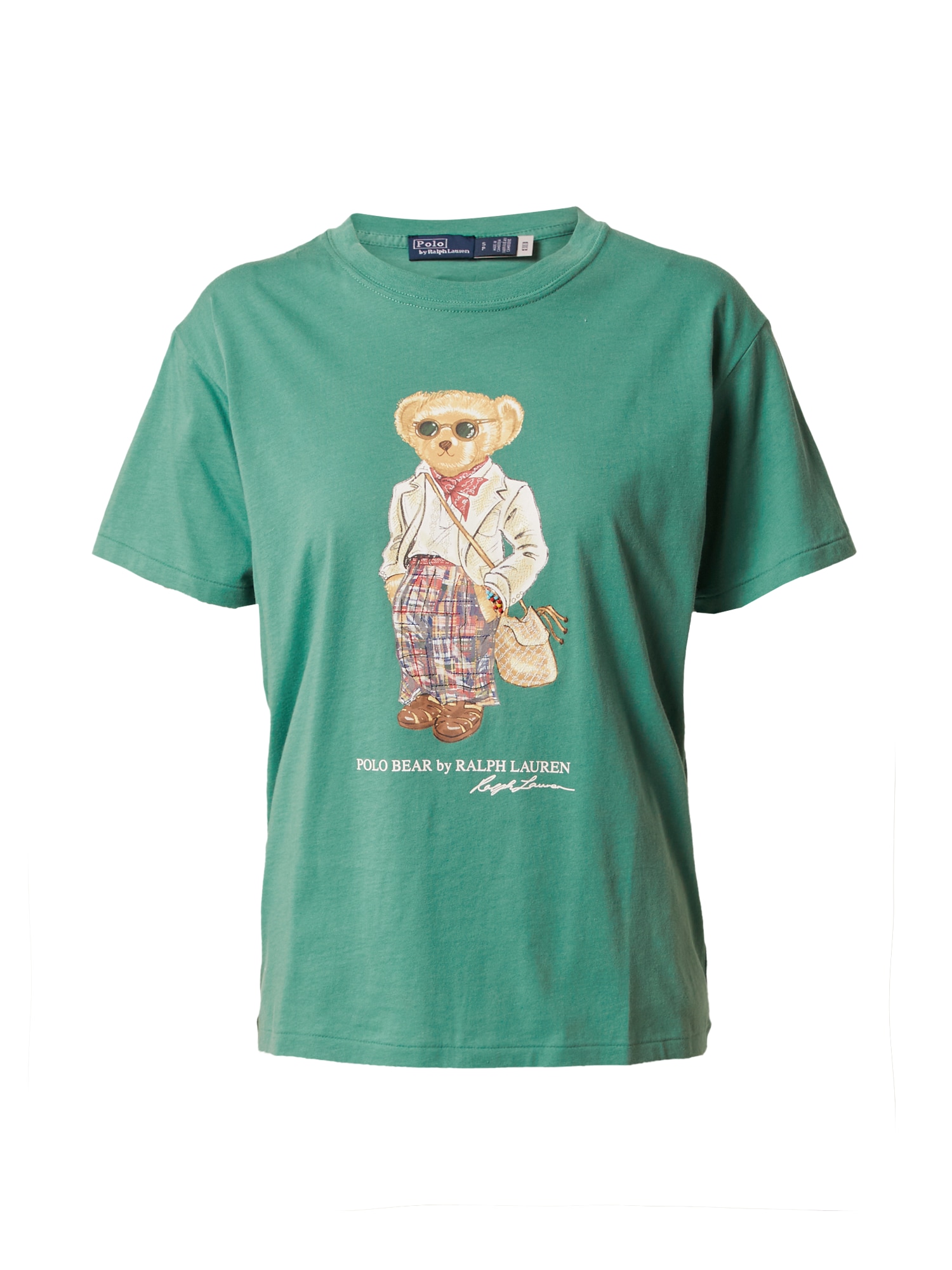 Polo Ralph Lauren Majica 'Madras'  bež / zelena / lila / bela