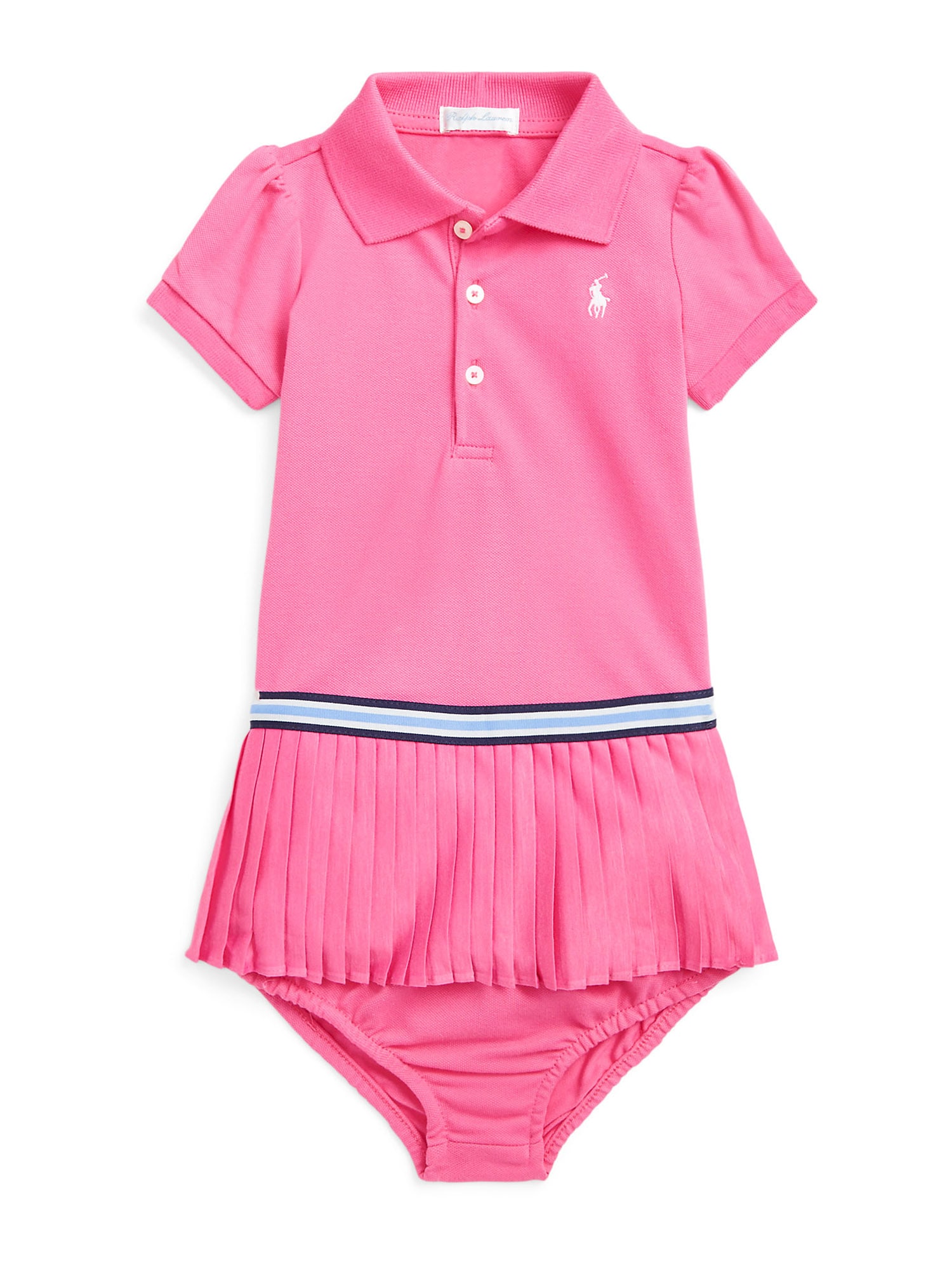 Polo Ralph Lauren Obleka  marine / roza / bela