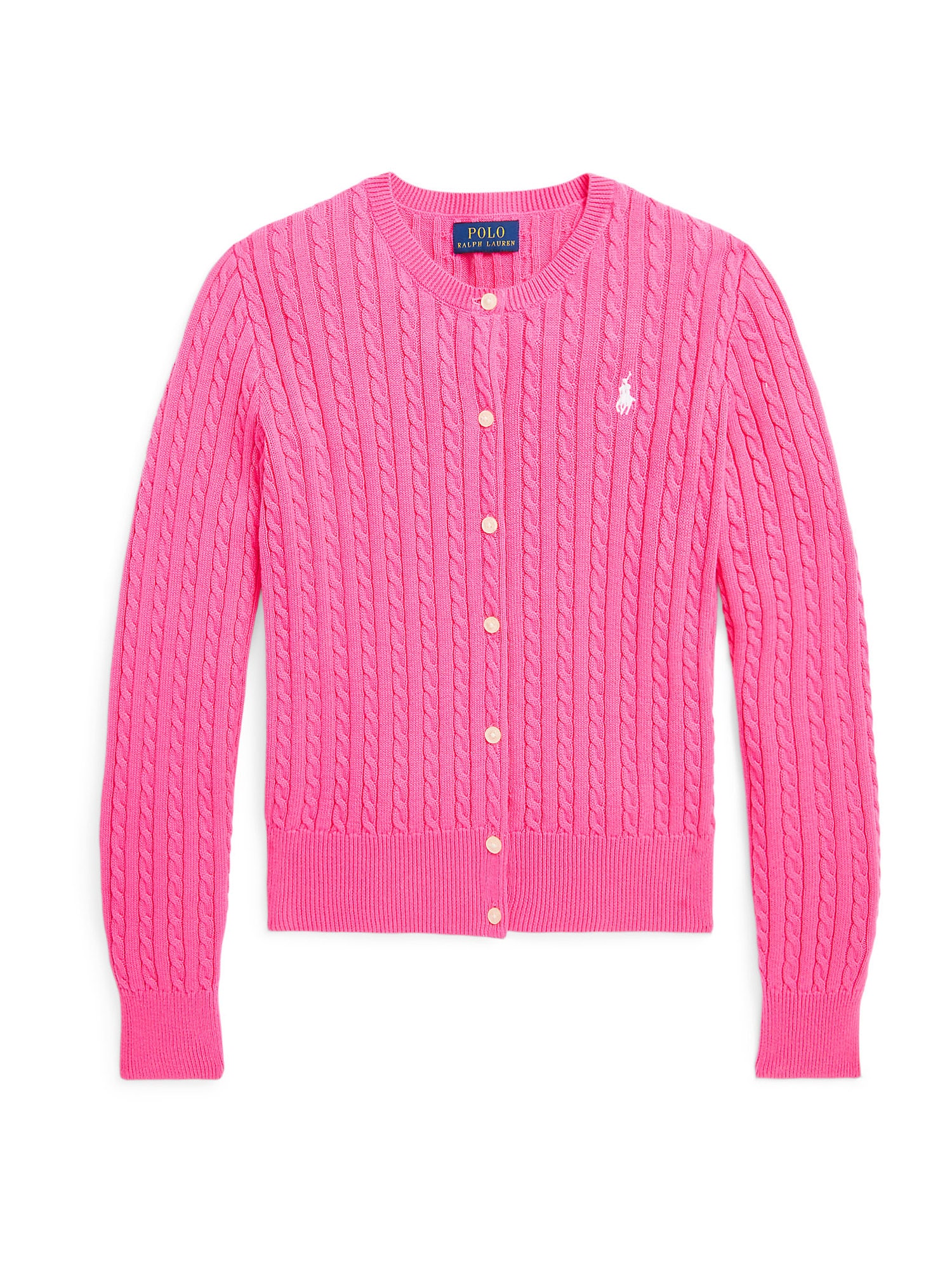 Polo Ralph Lauren Pletena jopa  roza / bela