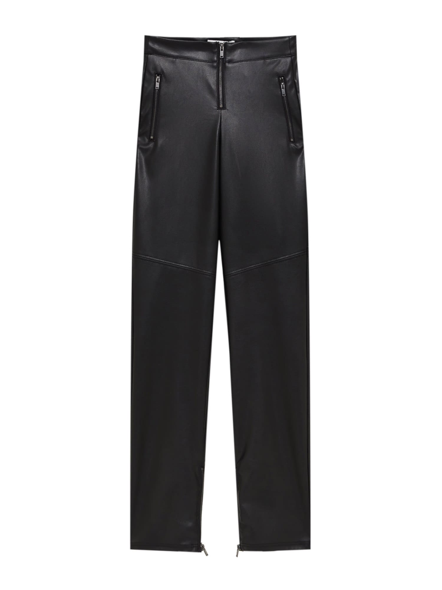 Pull&Bear Hlače  črna