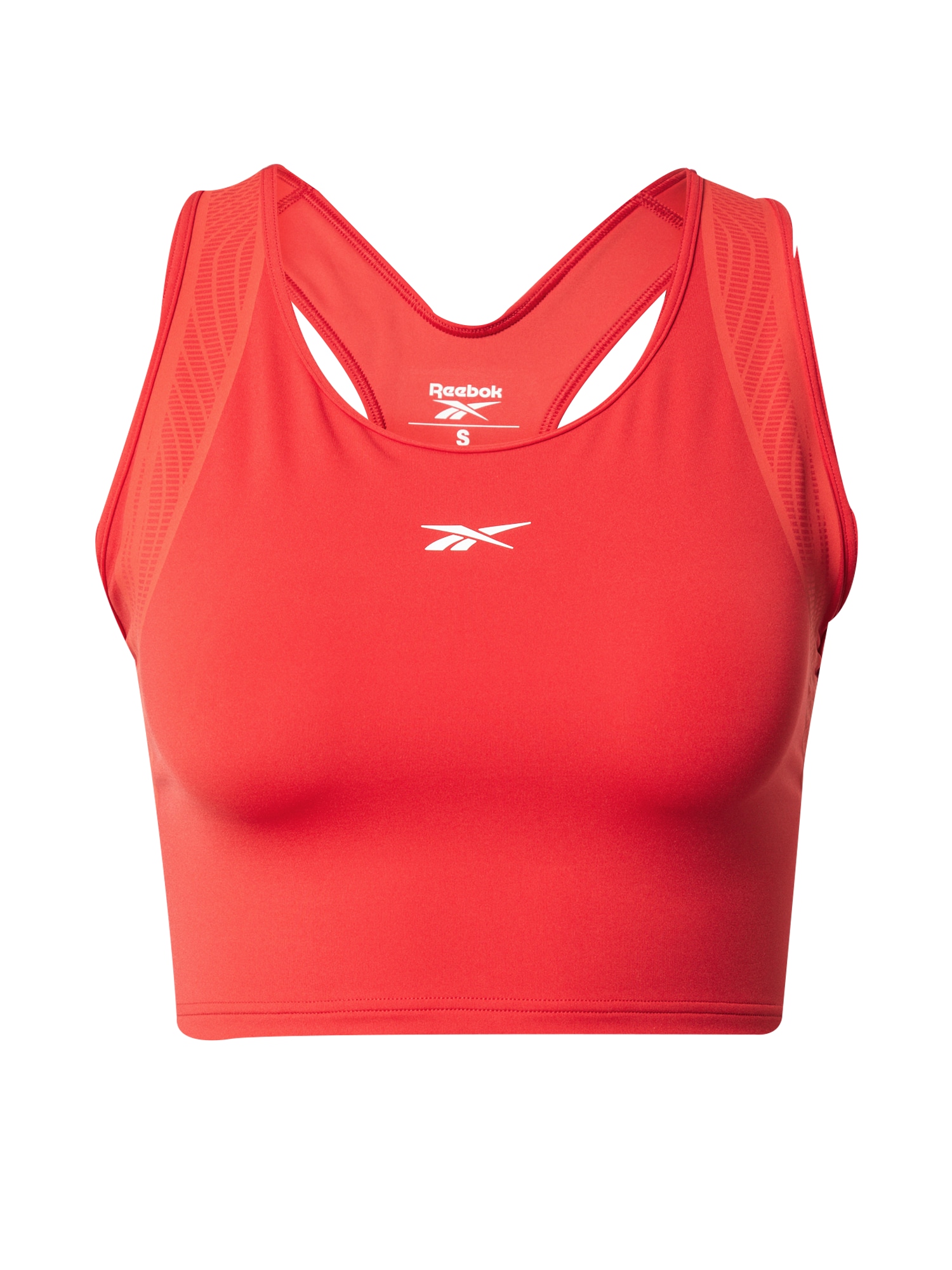 Reebok Sport Športni top  rdeča / bela