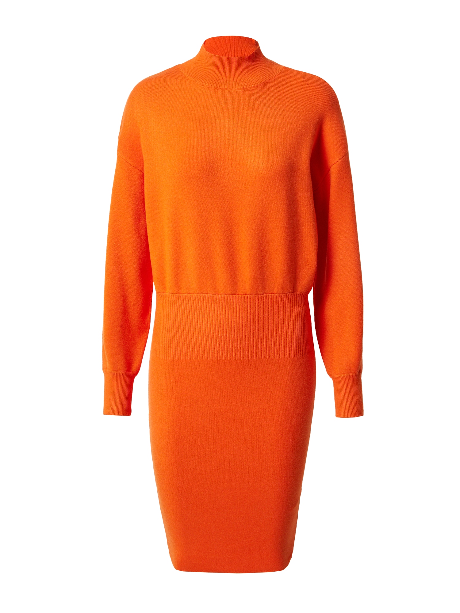River Island Pletena obleka  temno oranžna