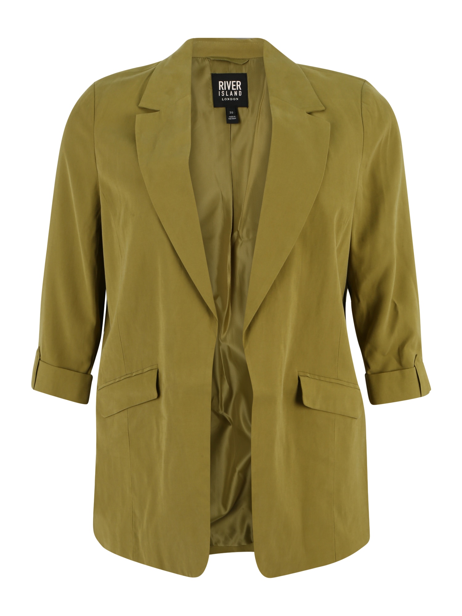 River Island Plus Blazer 'EDGE TO EDGE'  kaki