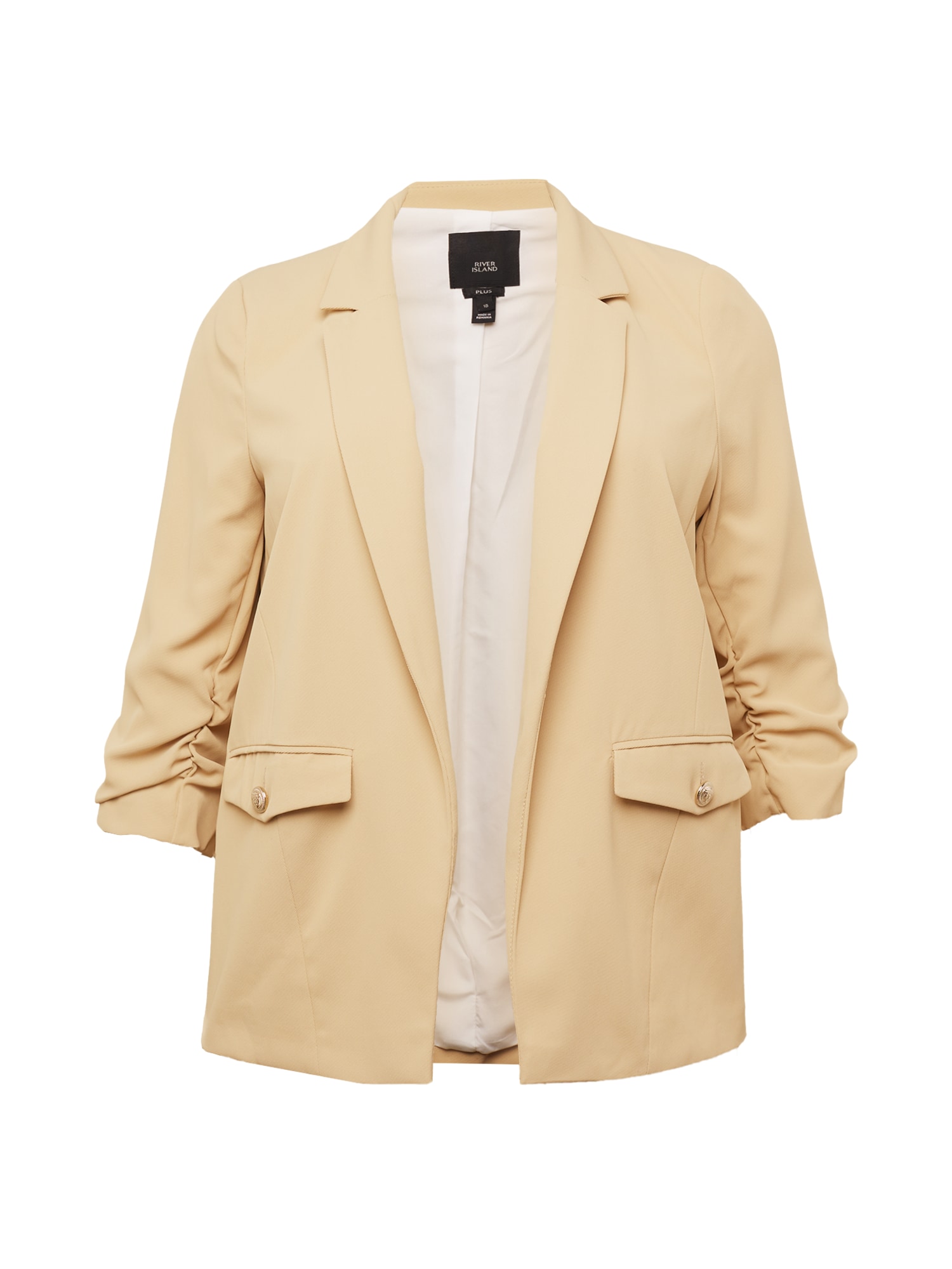 River Island Plus Blazer  temno bež