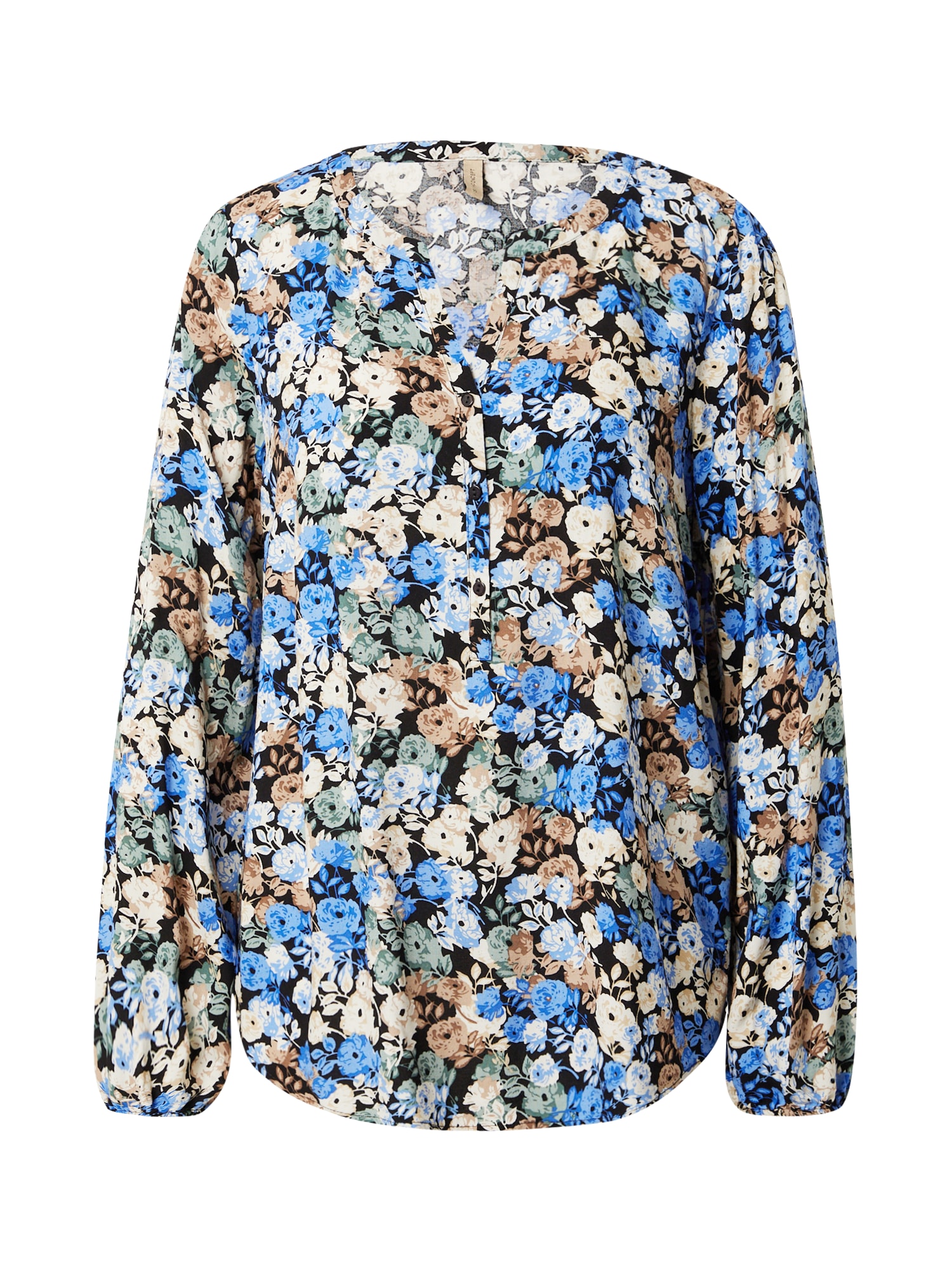 Soyaconcept Bluza 'JOLEEN'  bež / svetlo modra / svetlo rjava / črna