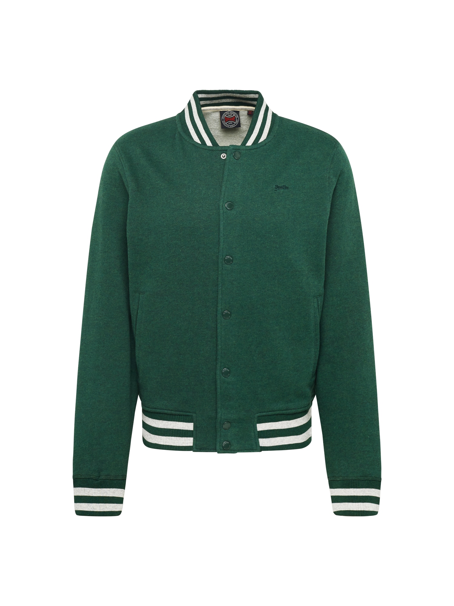 Superdry Prehodna jakna  smaragd / bela