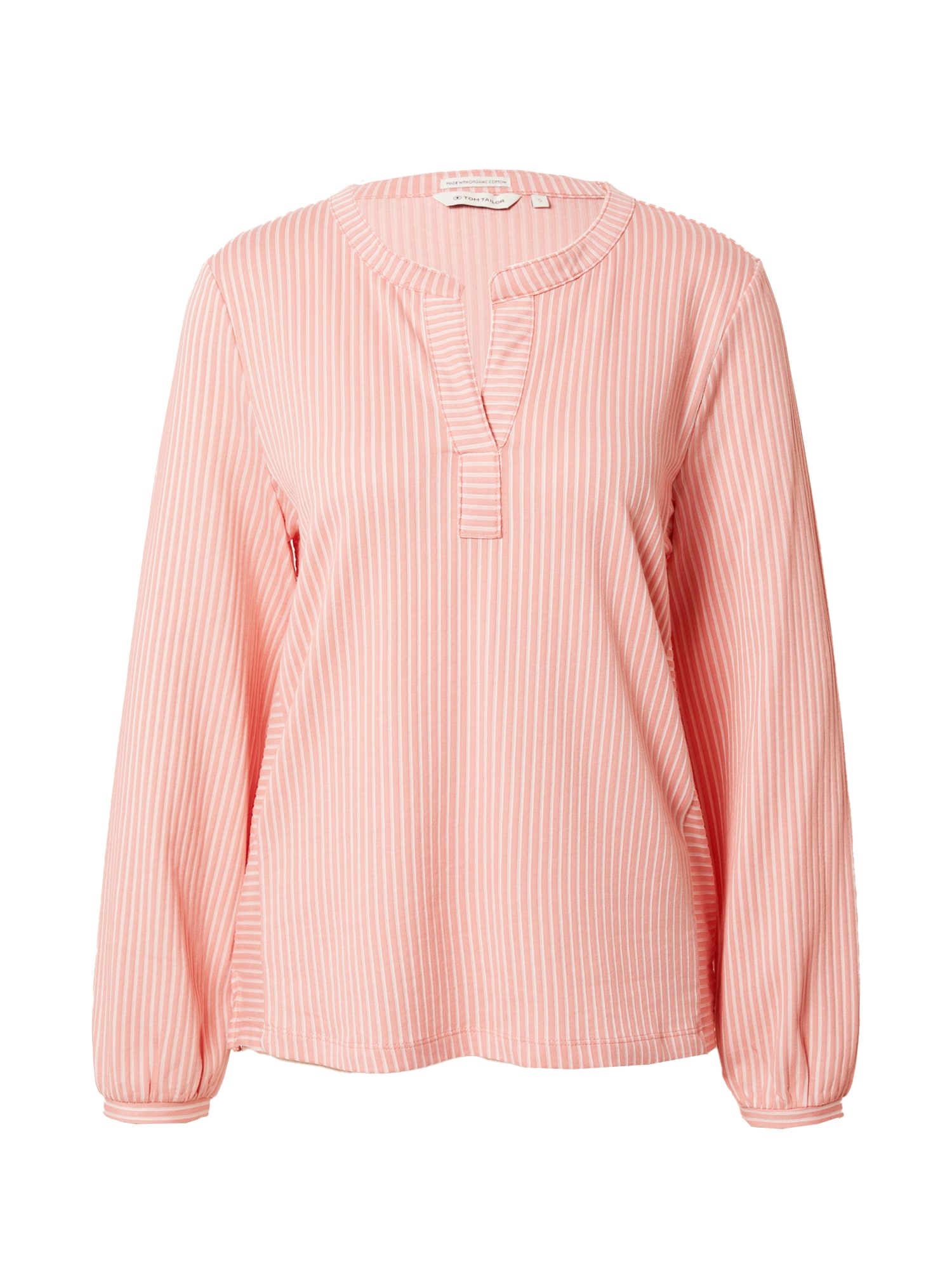 TOM TAILOR Bluza  staro roza / bela
