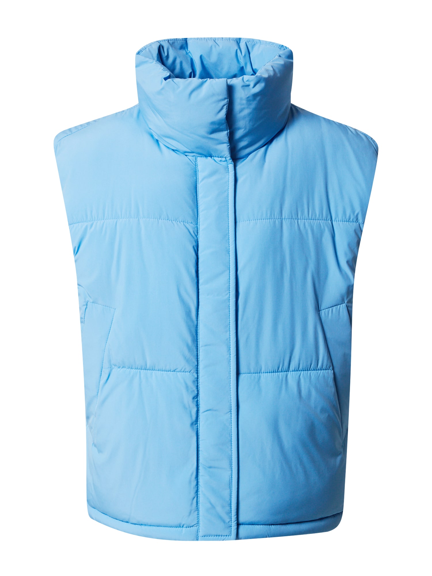 TOM TAILOR DENIM Brezrokavnik  nebeško modra