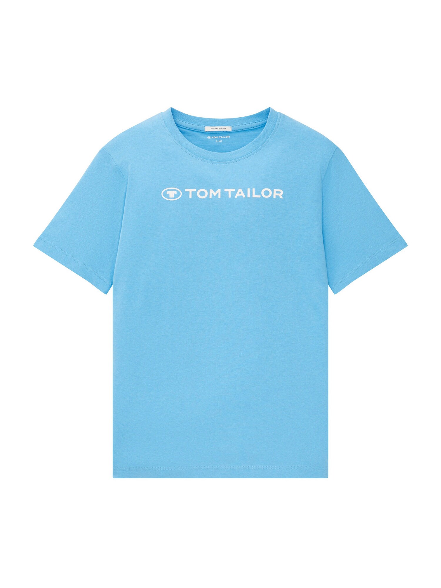 TOM TAILOR Majica  nebeško modra / bela