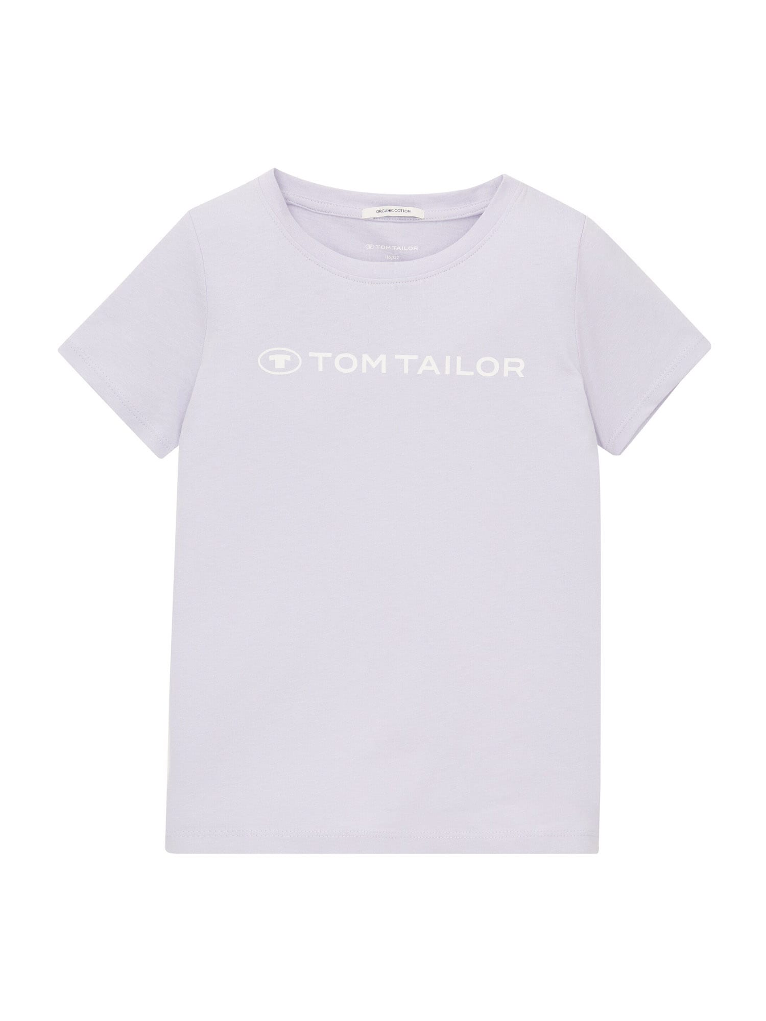 TOM TAILOR Majica  pastelno lila / bela