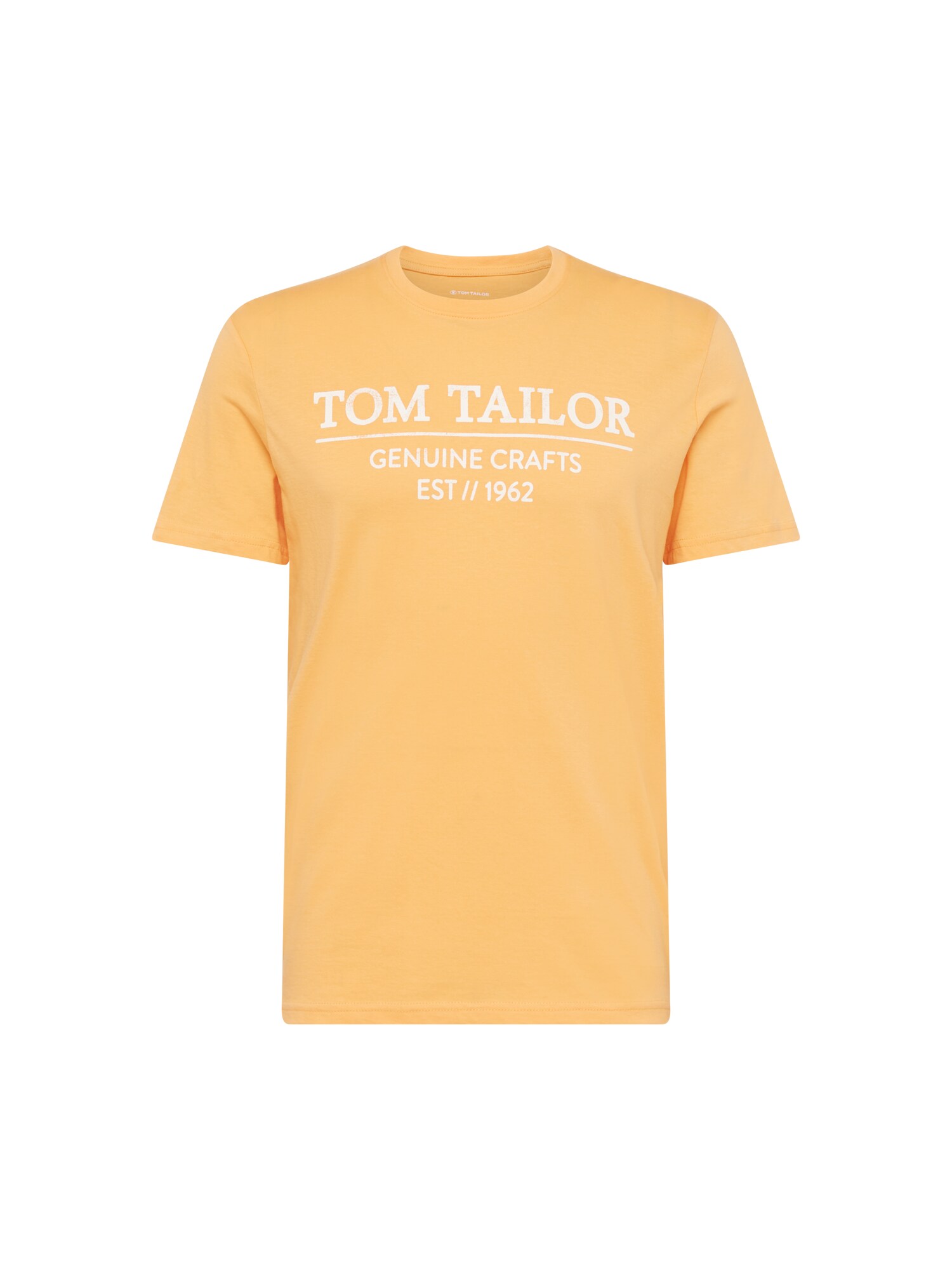 TOM TAILOR Majica  svetlo oranžna / bela