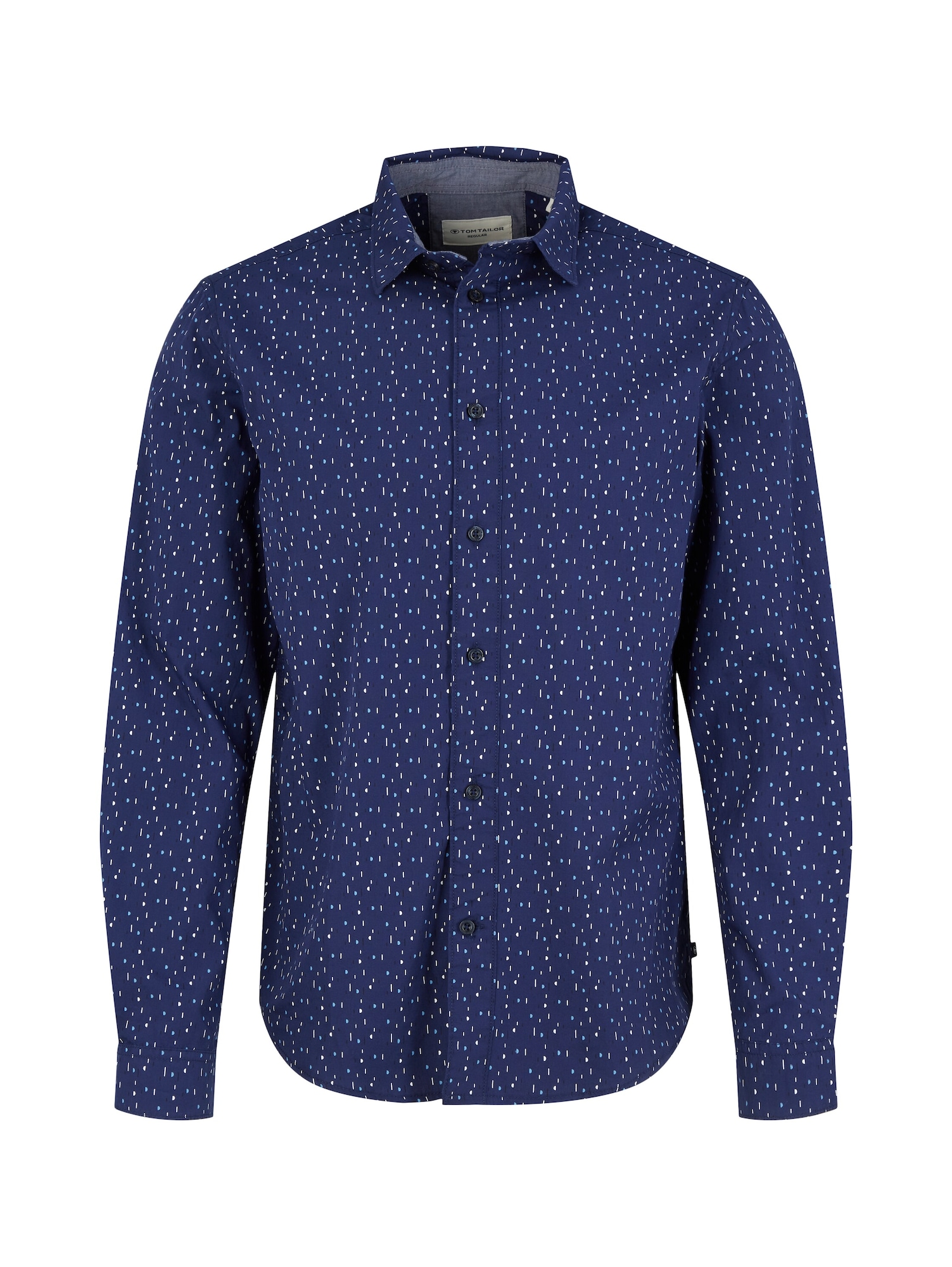 TOM TAILOR Srajca  temno modra / bela