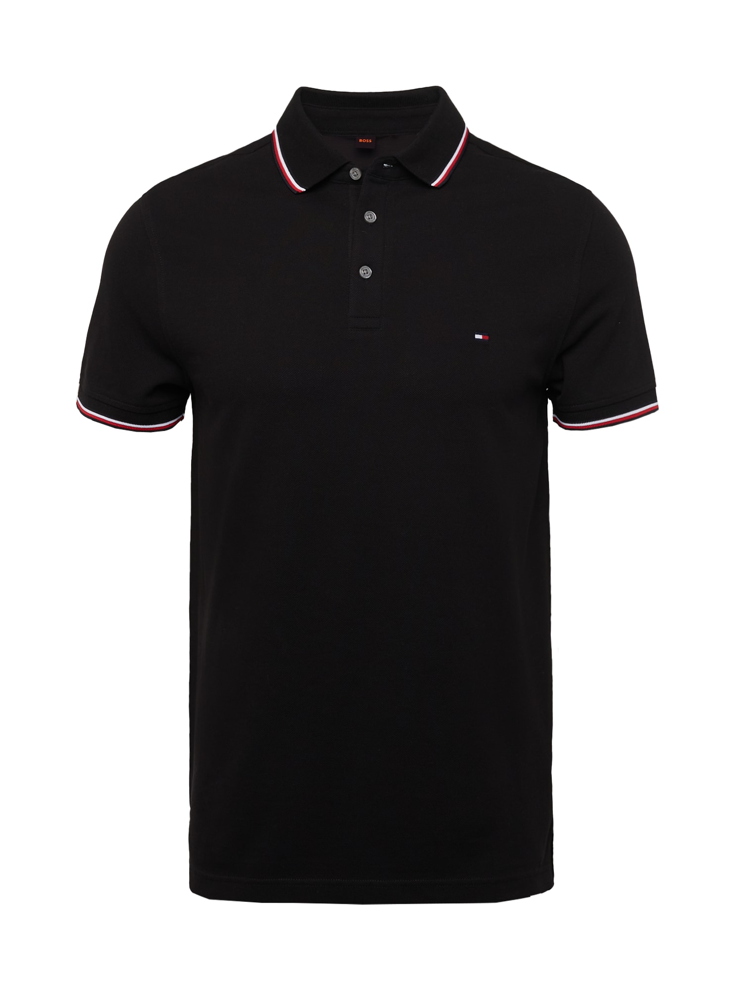 TOMMY HILFIGER Majica  mornarska / rdeča / črna / bela