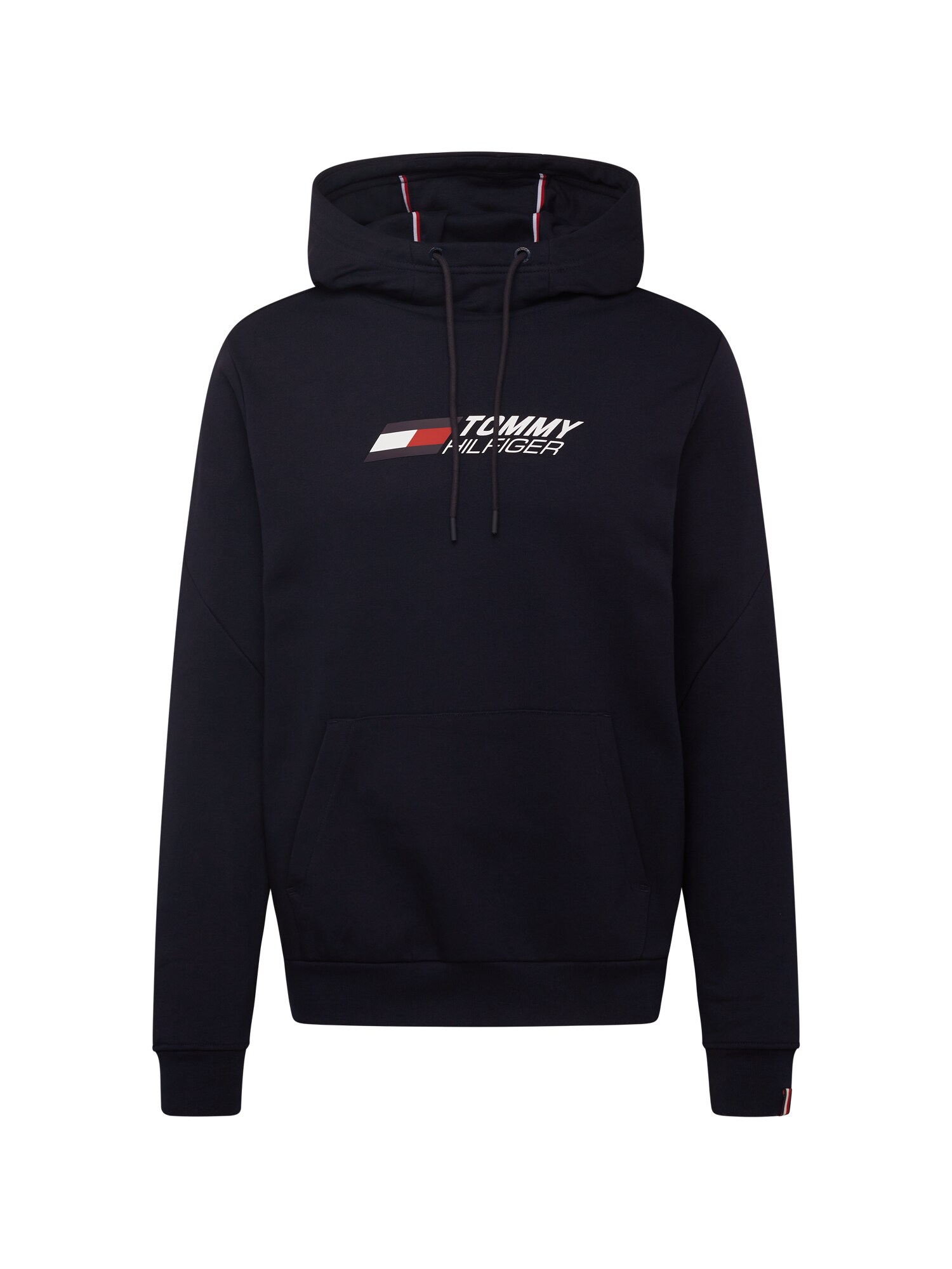 TOMMY HILFIGER Majica  nočno modra / ognjeno rdeča / bela