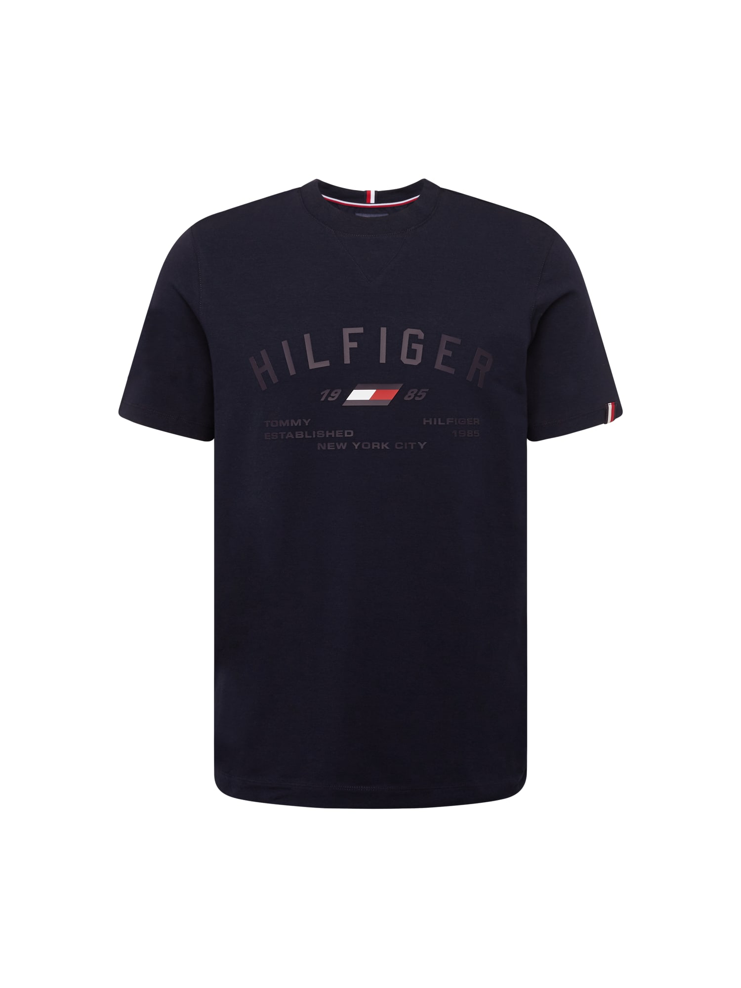 TOMMY HILFIGER Majica  nočno modra / rdeča / bela