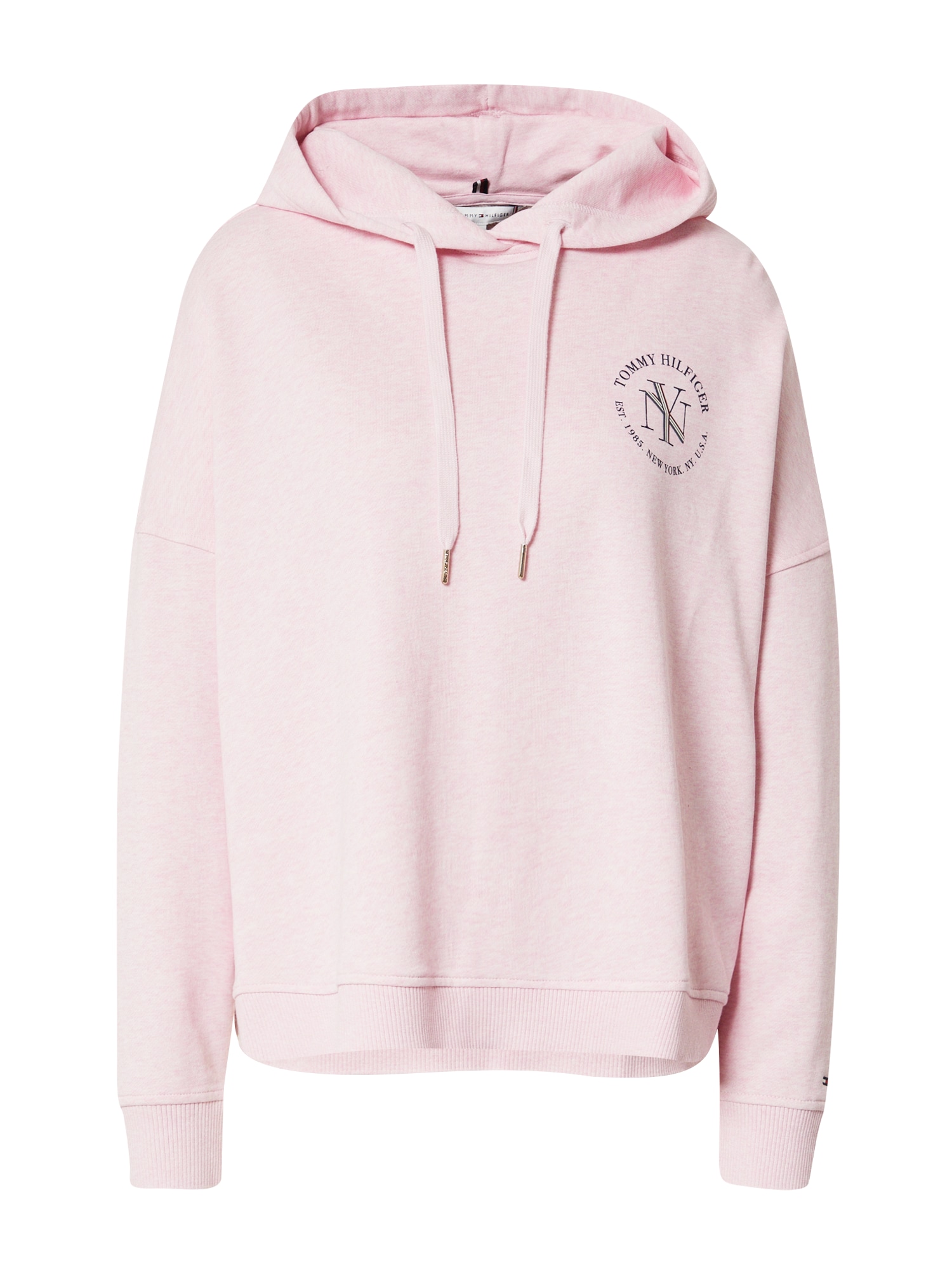 TOMMY HILFIGER Majica  roza / črna