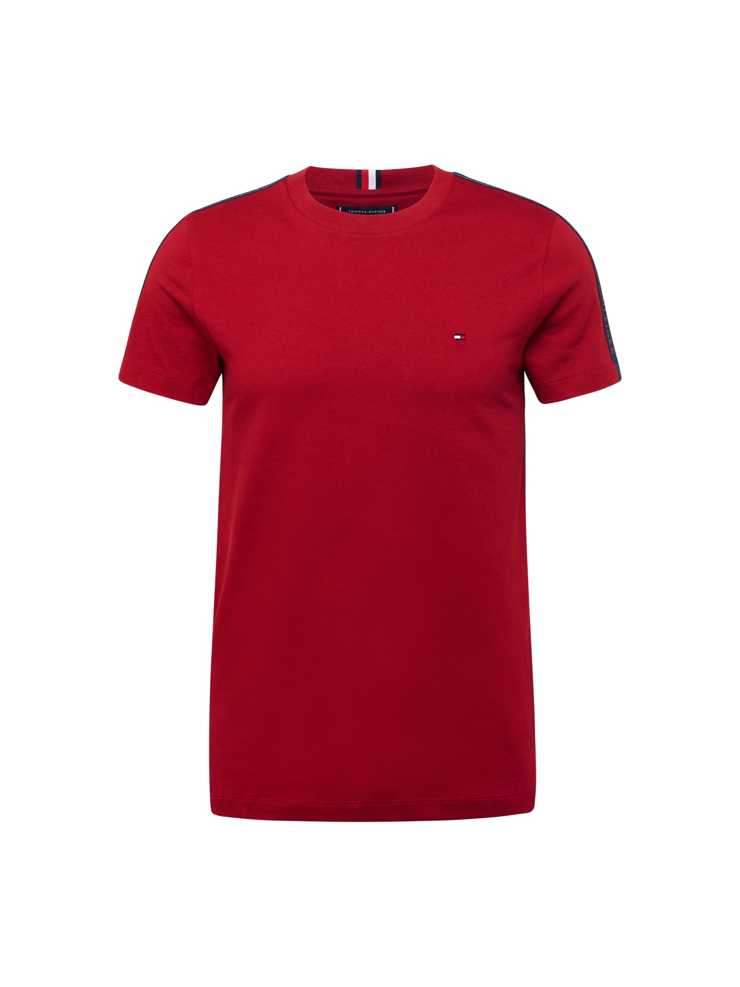 TOMMY HILFIGER Majica  temno modra / rubin rdeča / živo rdeča / bela