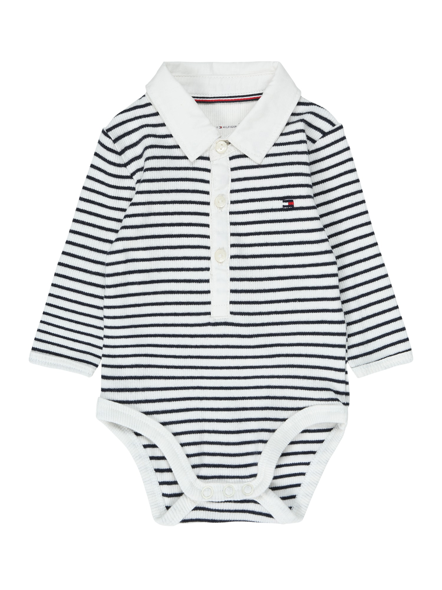 TOMMY HILFIGER Pajac/bodi  črna / bela