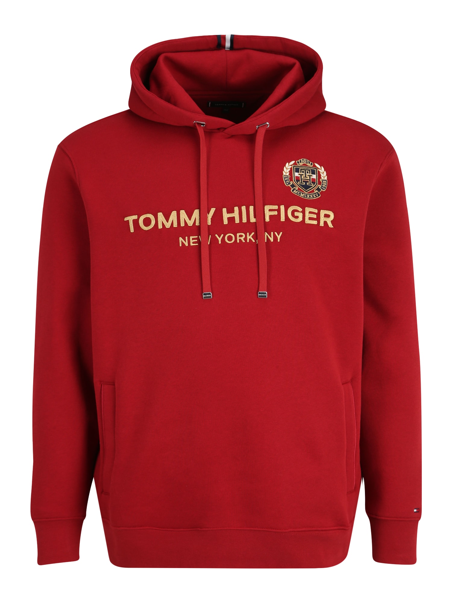 Tommy Hilfiger Big & Tall Majica  rjava / zlato-rumena / rdeča