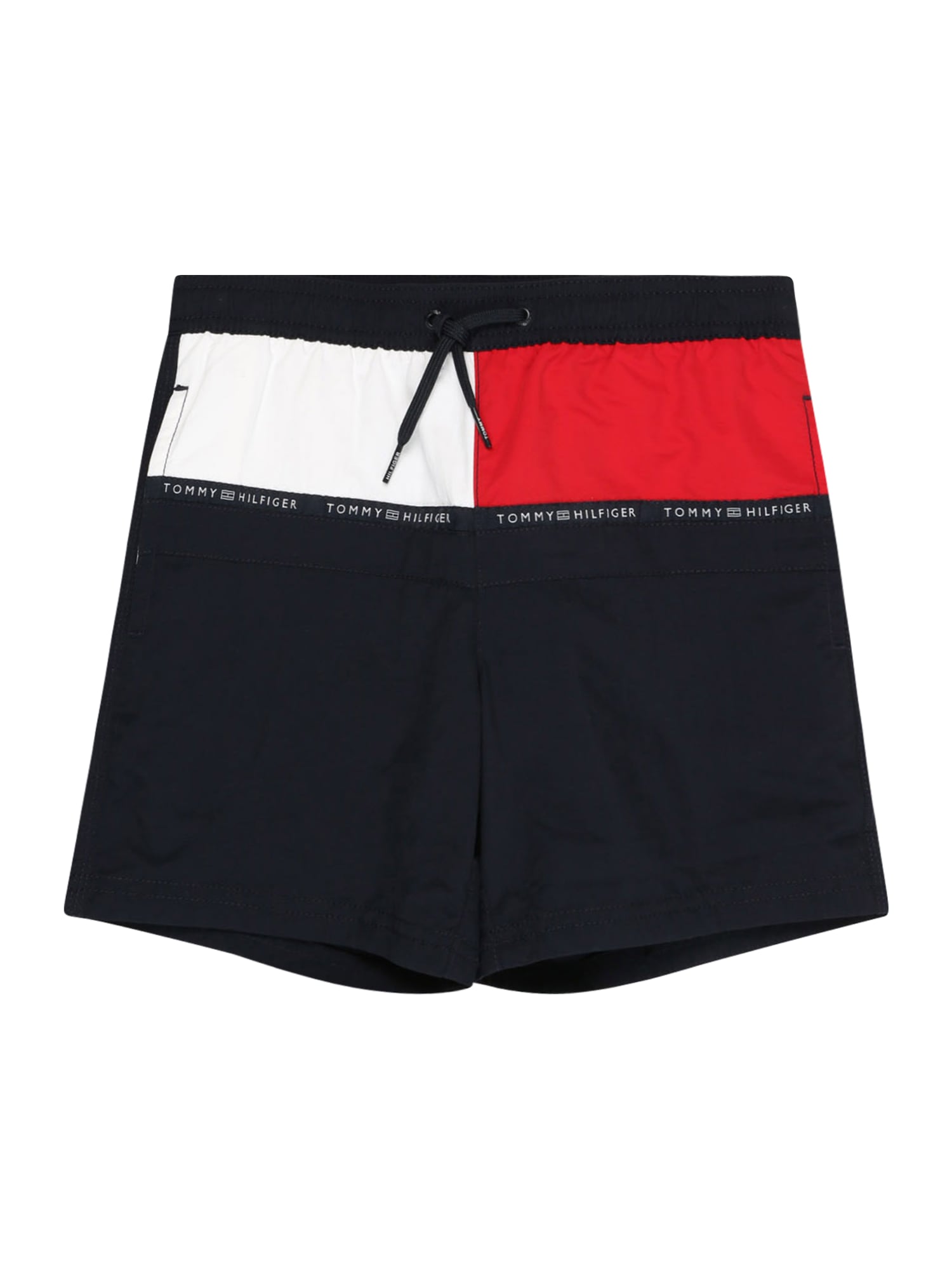 Tommy Hilfiger Underwear Kratke kopalne hlače  nočno modra / rdeča / off-bela