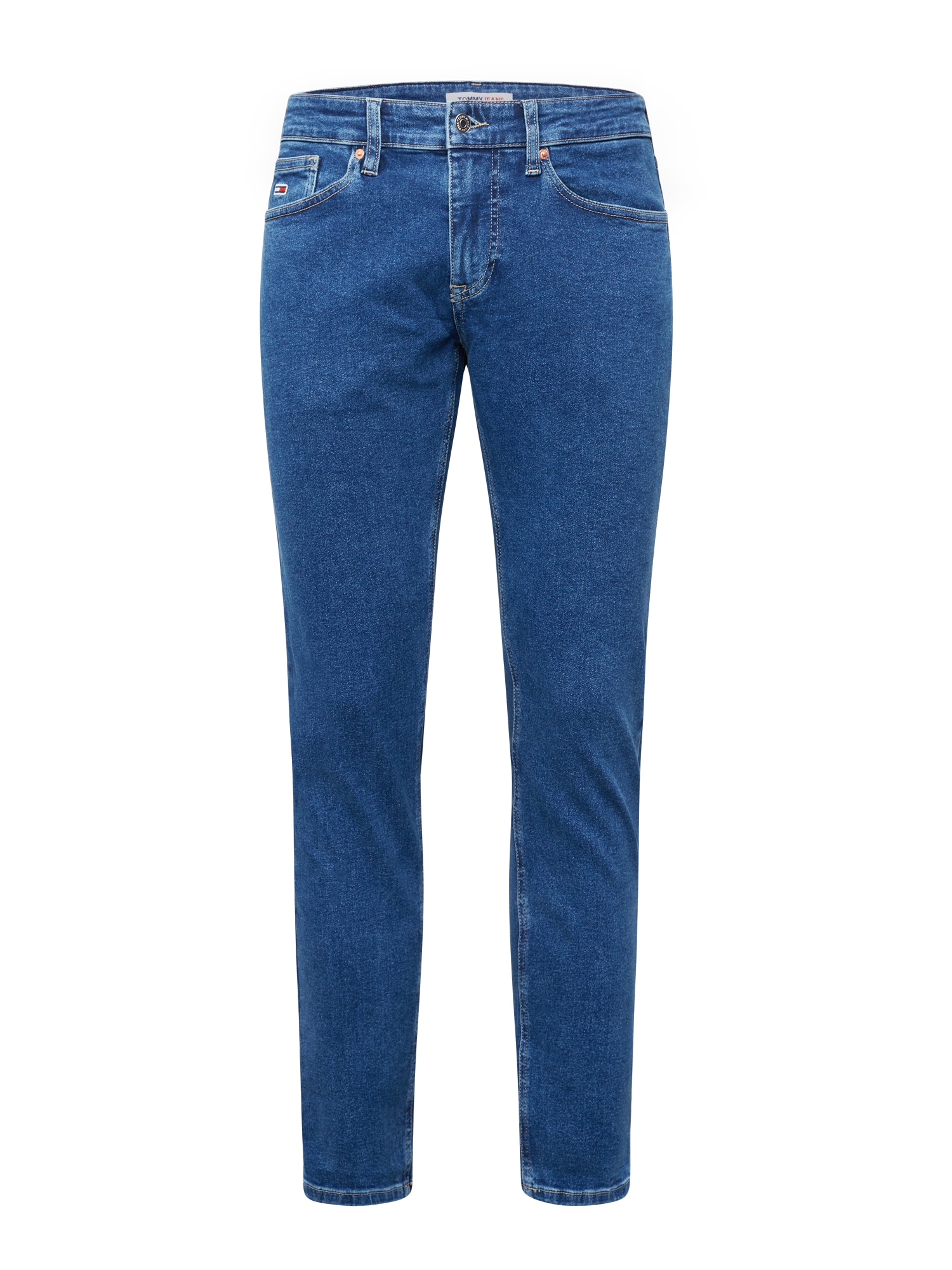 Tommy Jeans Kavbojke 'AUSTIN'  moder denim / rdeča / bela