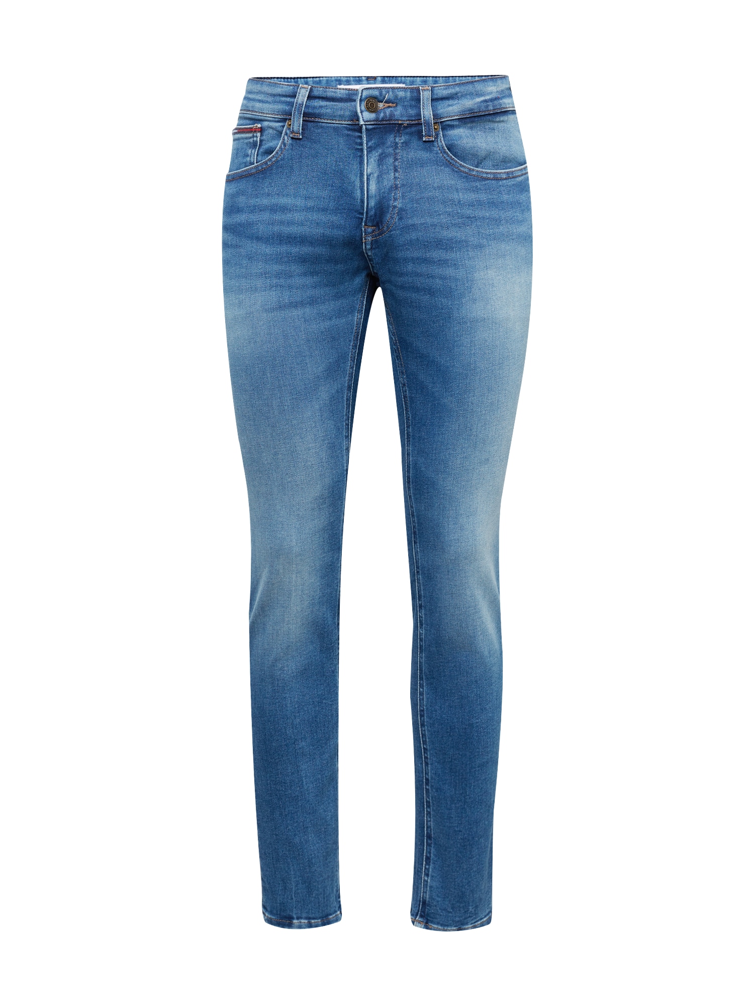 Tommy Jeans Kavbojke 'Scanton'  modra / rjava / rdeča / bela