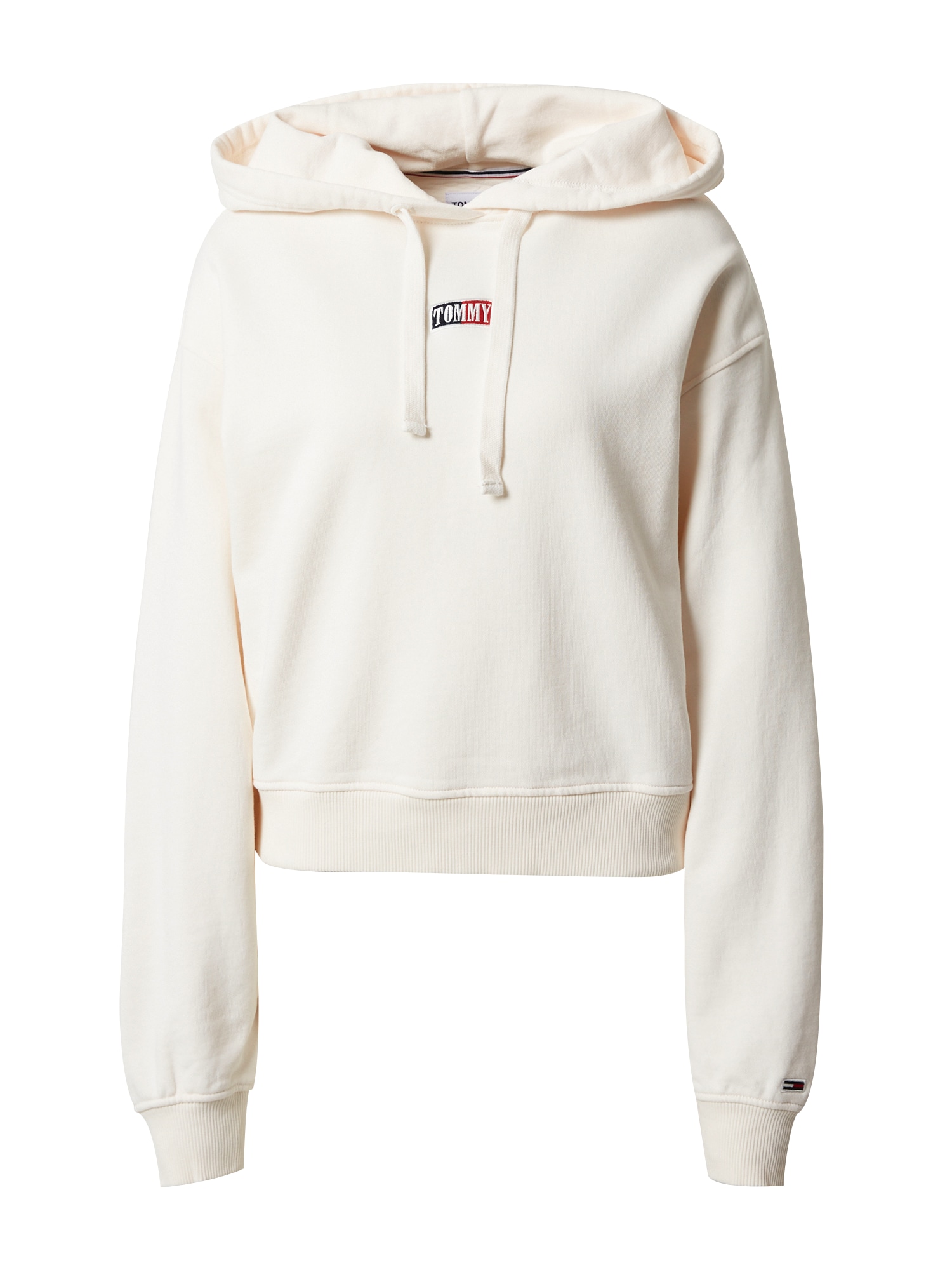 Tommy Jeans Majica  kremna / rdeča / črna / bela