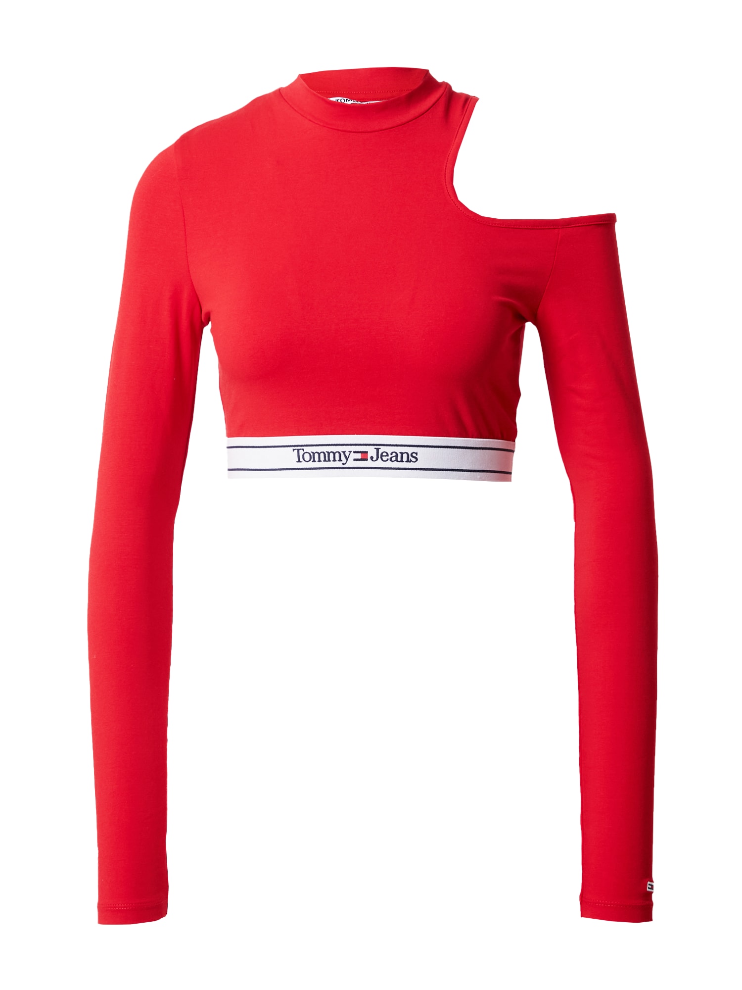 Tommy Jeans Majica  mornarska / rdeča / bela