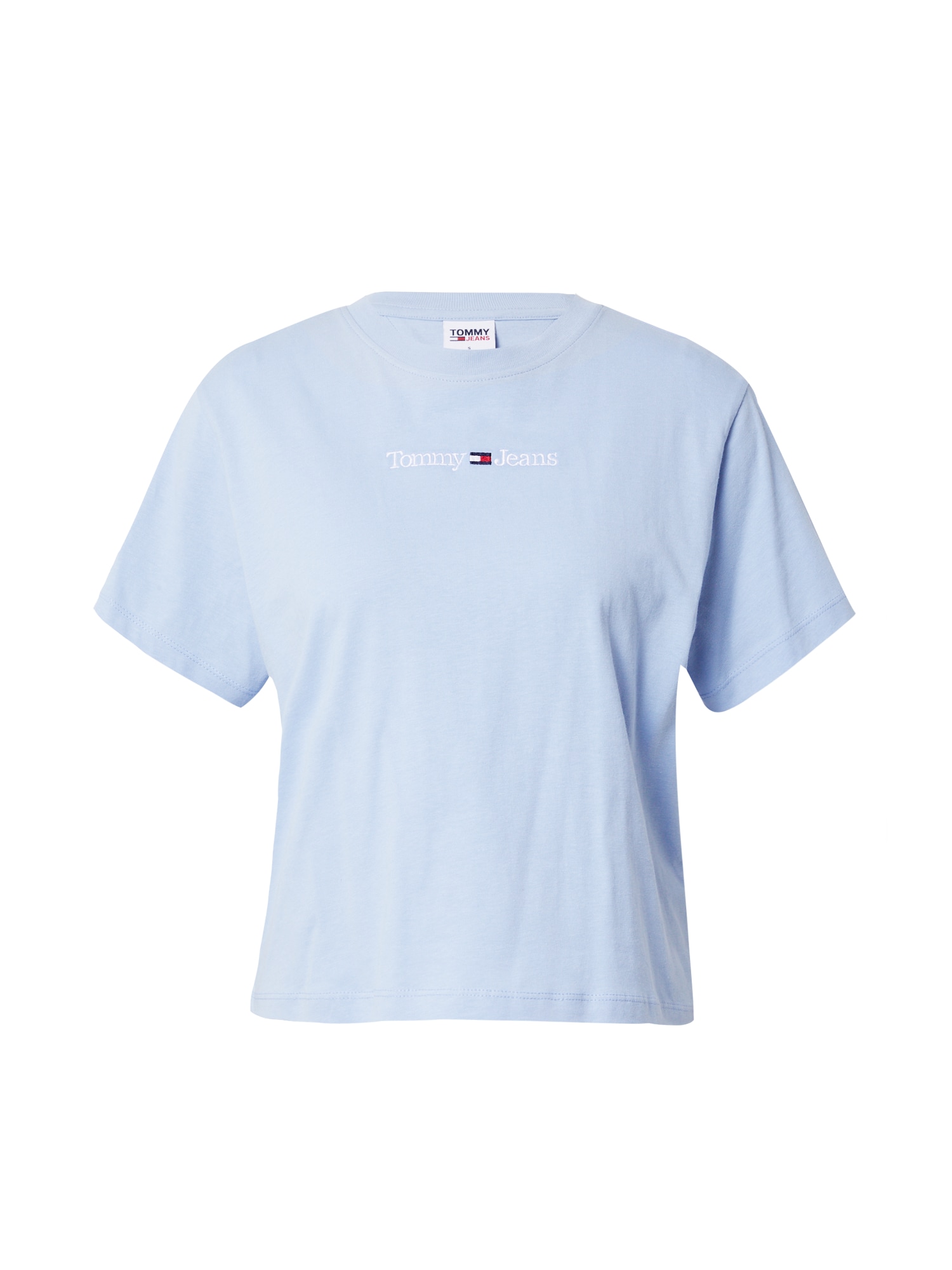 Tommy Jeans Majica  mornarska / svetlo modra / ognjeno rdeča / bela