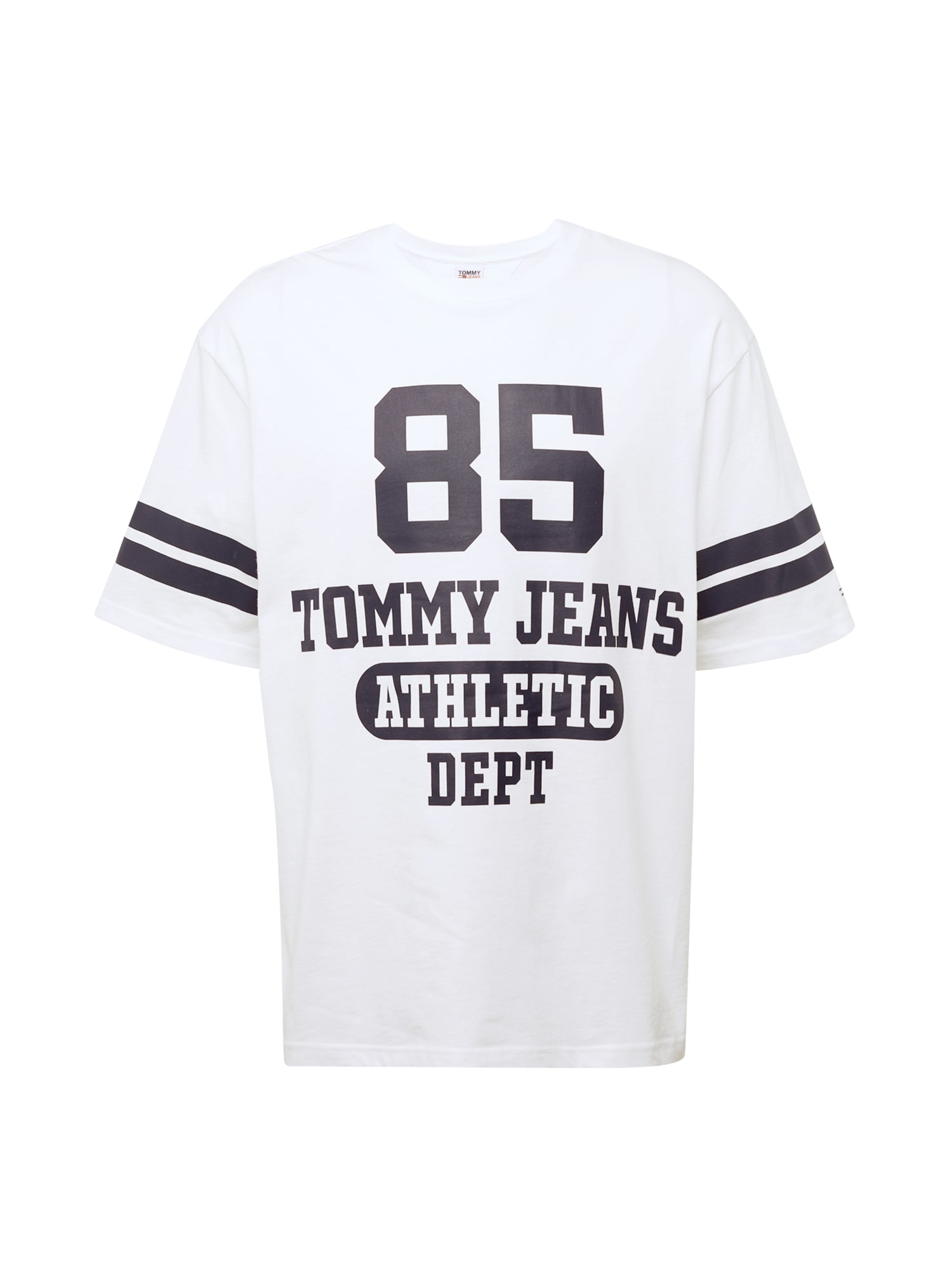 Tommy Jeans Majica  temno modra / bela