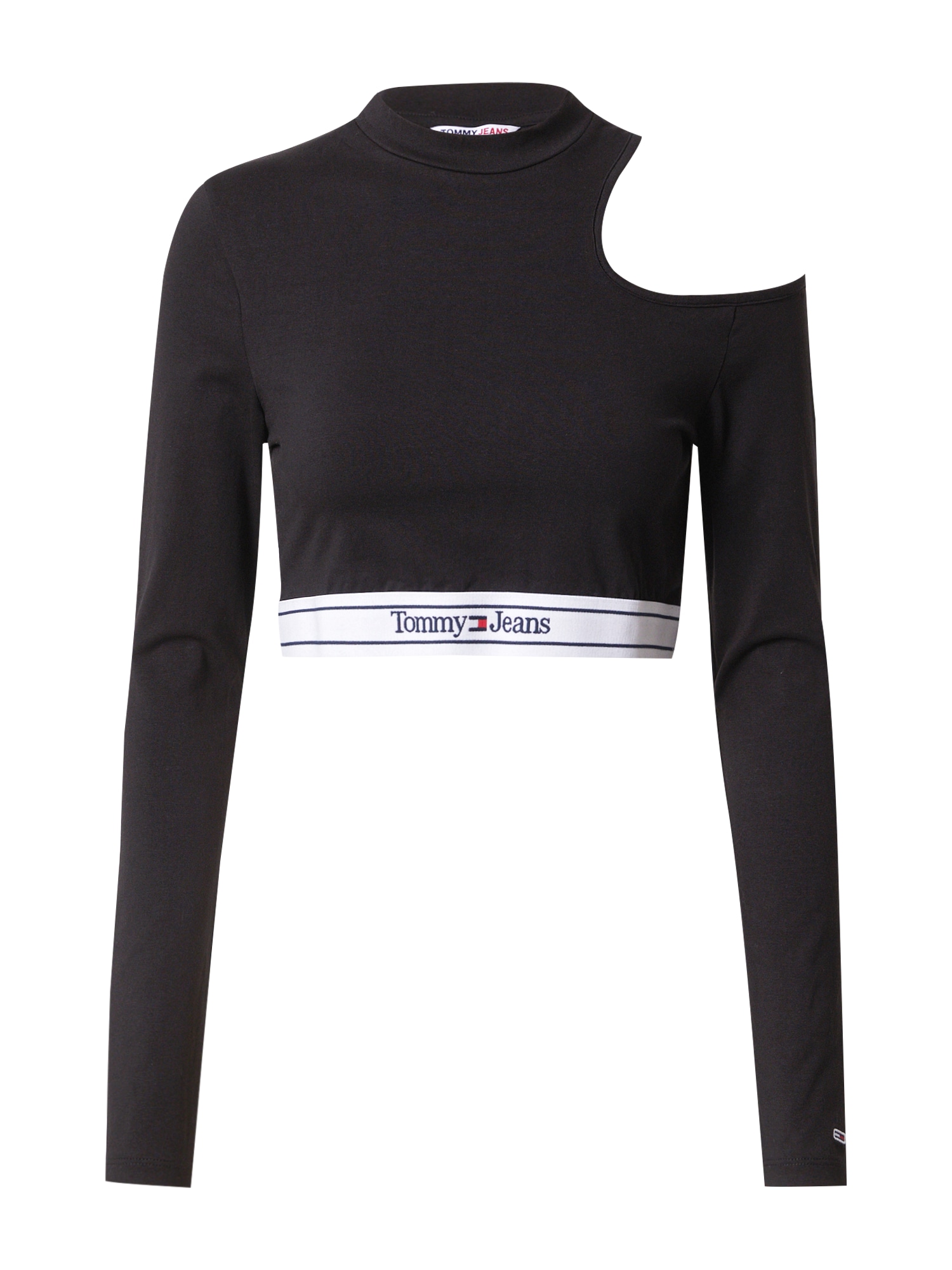 Tommy Jeans Majica  temno modra / živo rdeča / črna / bela