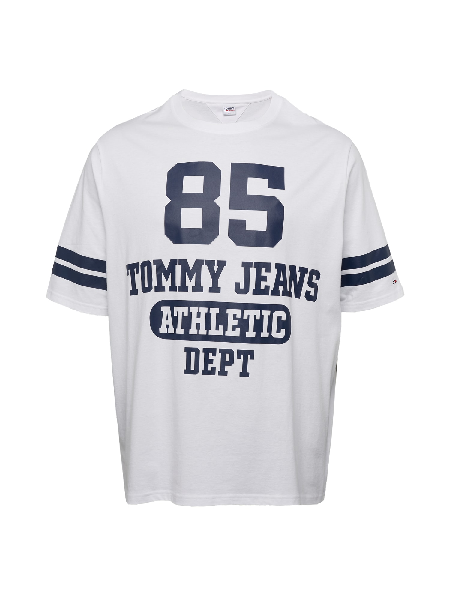 Tommy Jeans Plus Majica  mornarska / bela