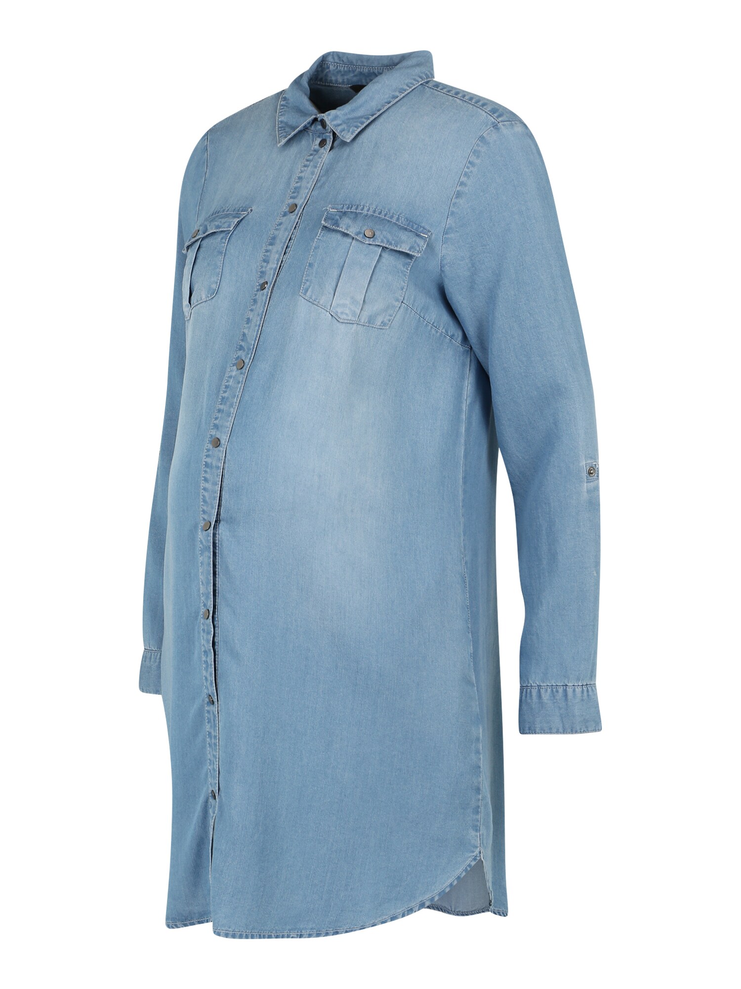 Vero Moda Maternity Dolga srajca 'SILLA'  moder denim