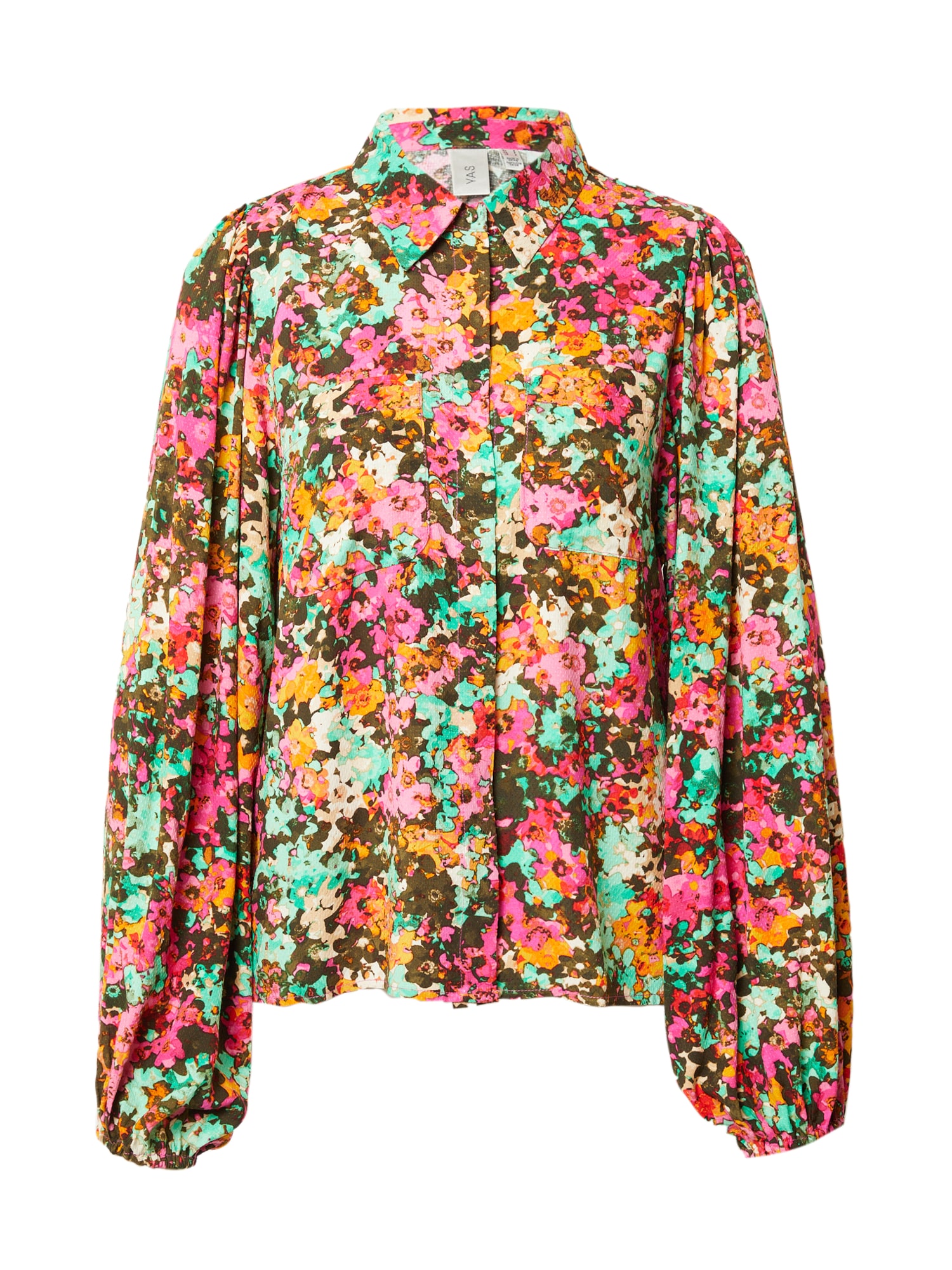 Y.A.S Bluza 'MING'  bež / zlato-rumena / žad / roza