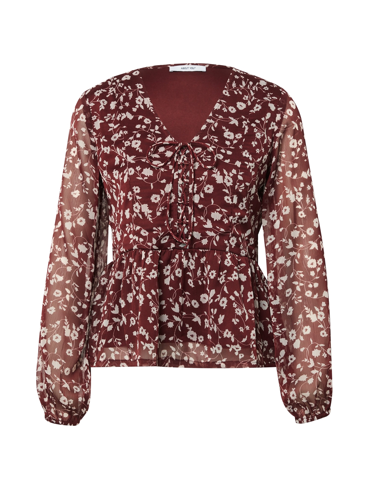 ABOUT YOU Bluza 'Nia'  bež / bordo