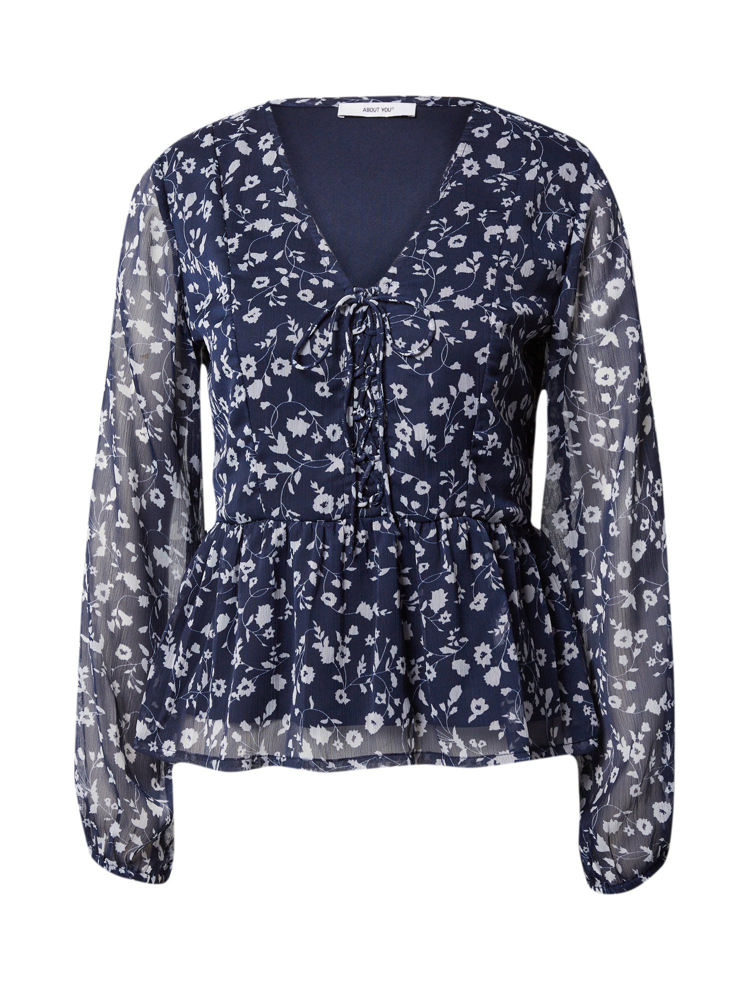 ABOUT YOU Bluza 'Nia'  mornarska / svetlo siva