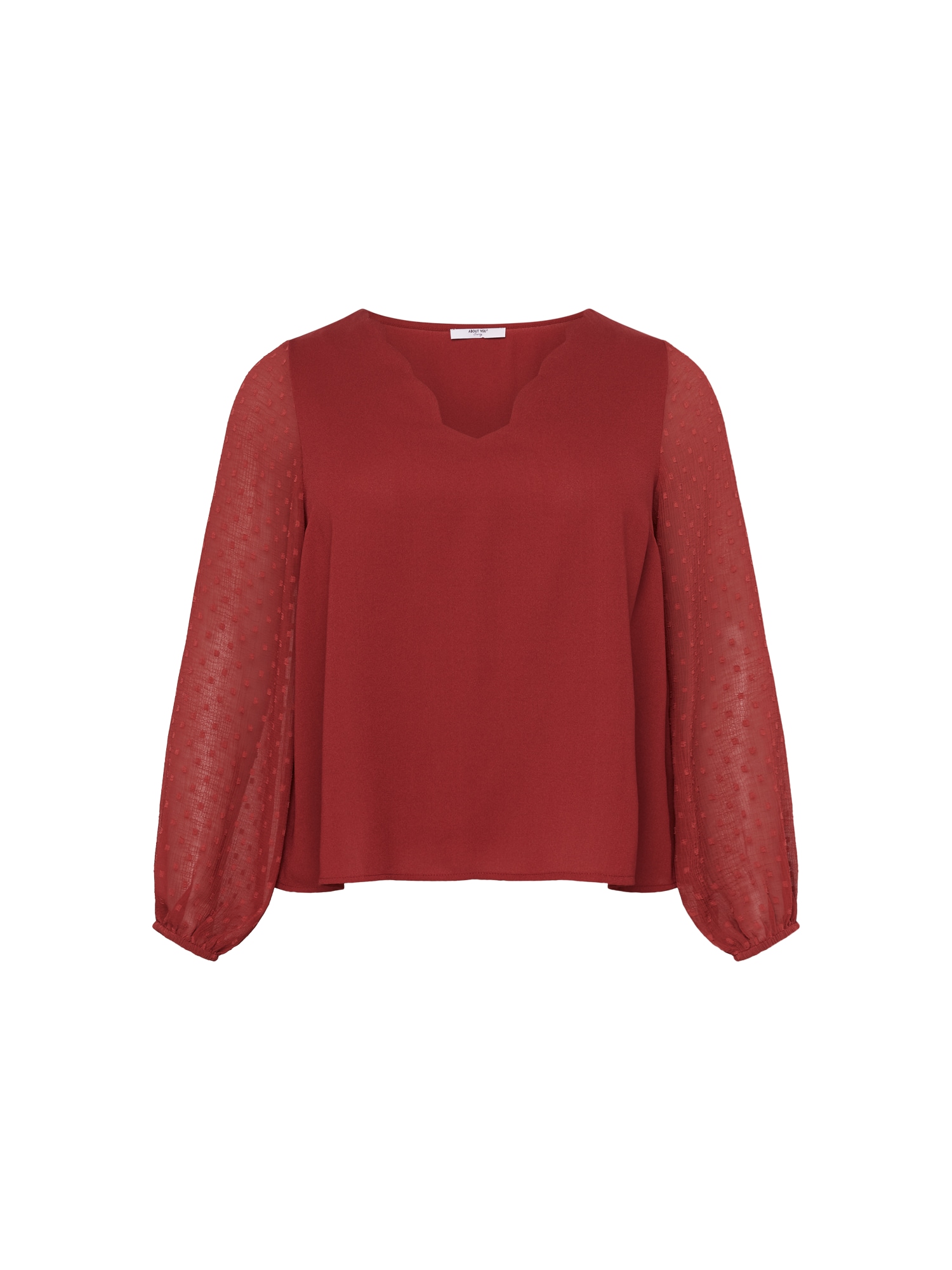ABOUT YOU Curvy Bluza 'Vivian'  rjasto rdeča