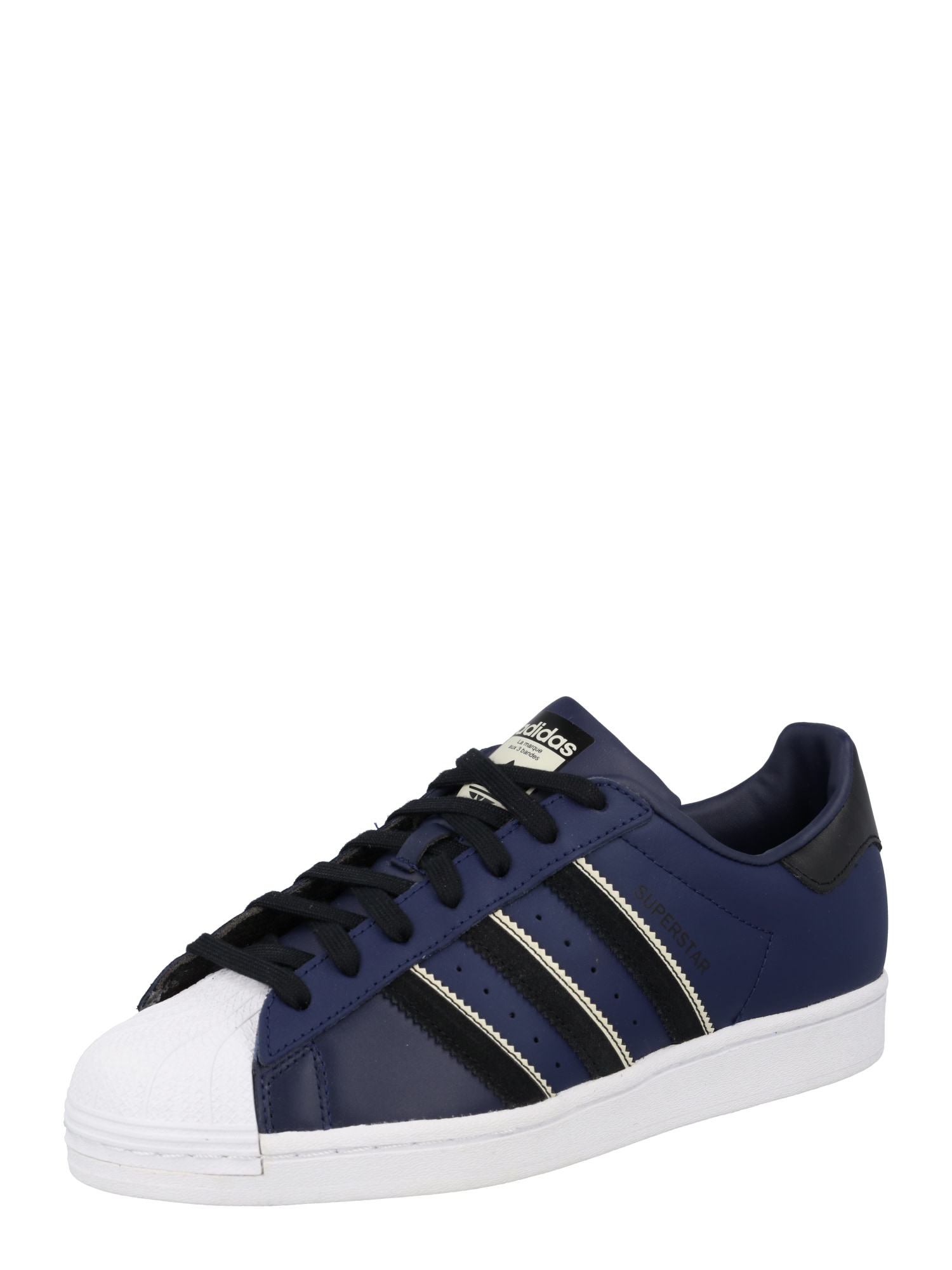 ADIDAS ORIGINALS Nizke superge 'SUPERSTAR'  svetlo bež / temno modra