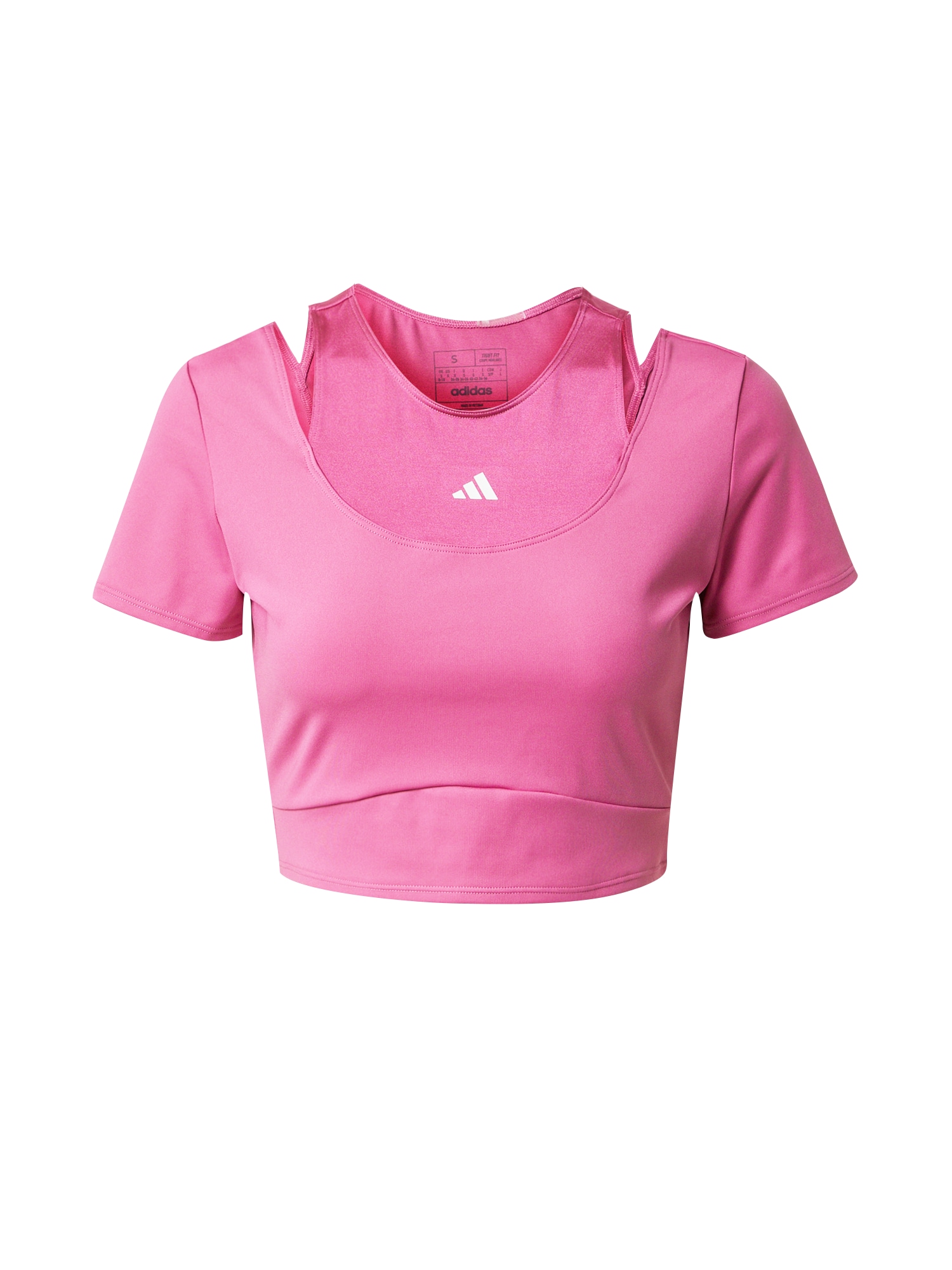 ADIDAS PERFORMANCE Funkcionalna majica  roza / bela