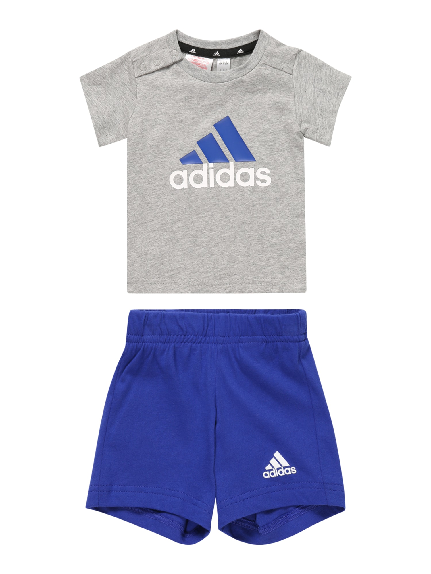 ADIDAS PERFORMANCE Športna trenirka  kraljevo modra / pegasto siva / bela