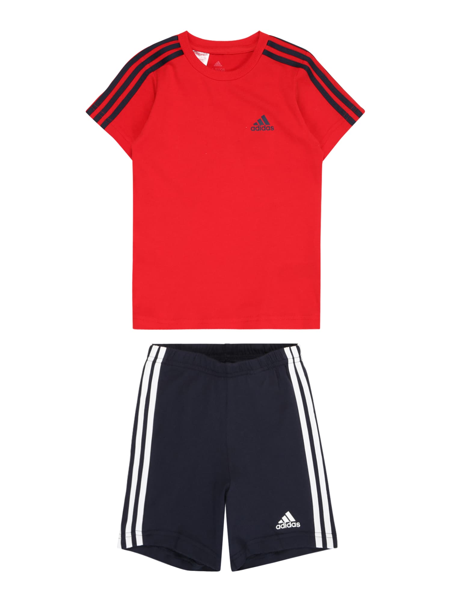 ADIDAS PERFORMANCE Športna trenirka  rdeča / črna / bela