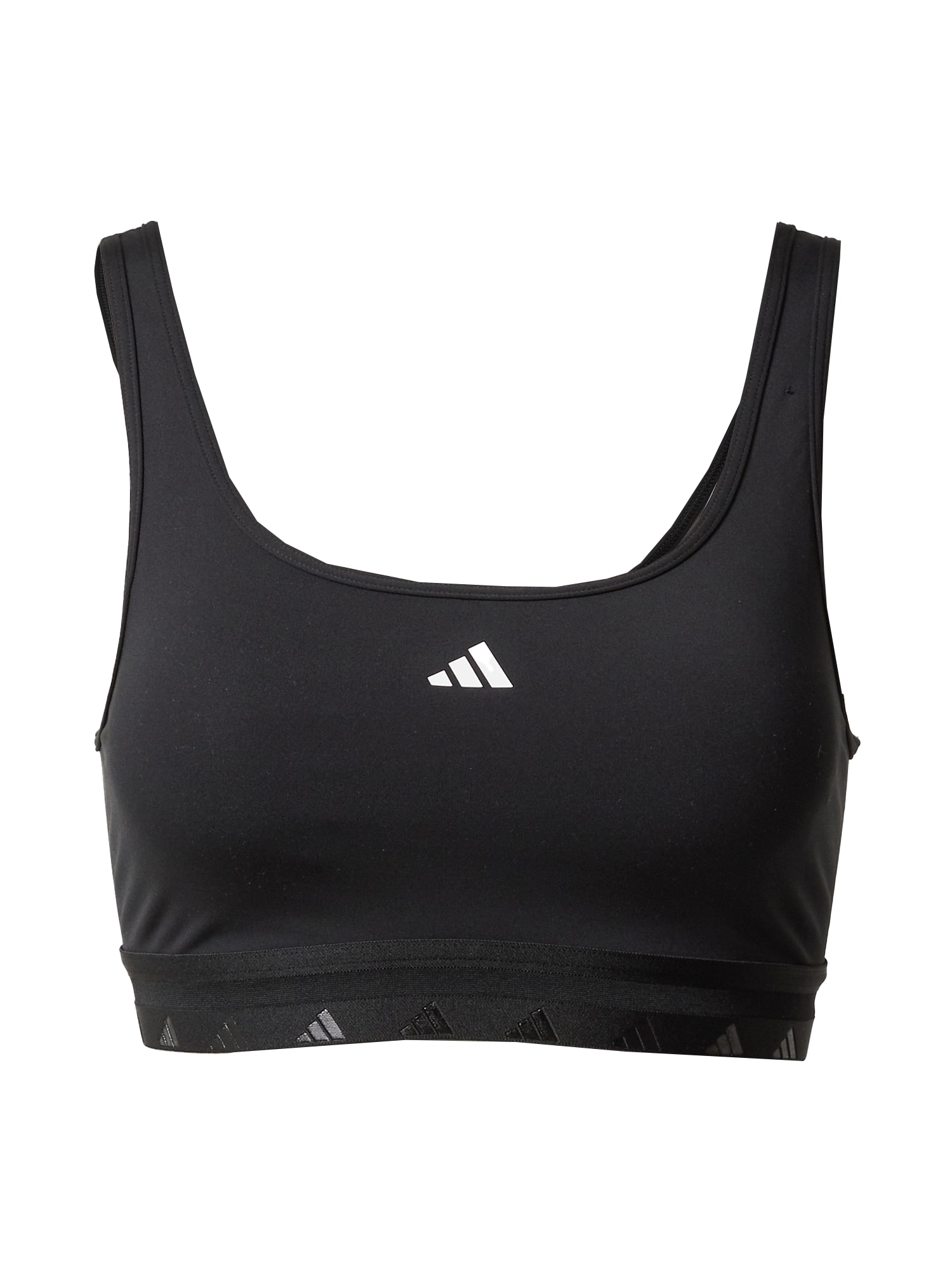 ADIDAS PERFORMANCE Športni nederček  črna / bela