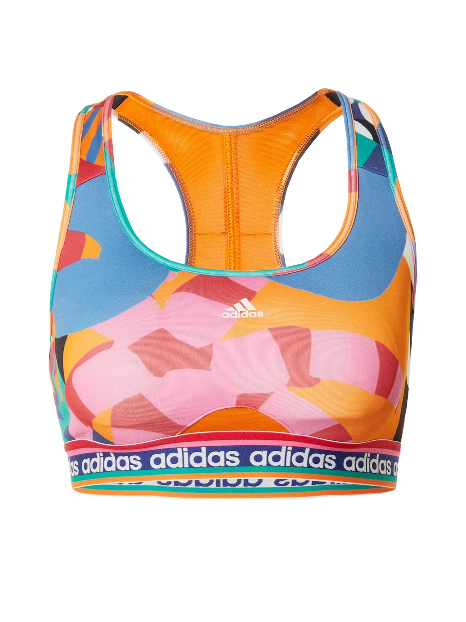 ADIDAS PERFORMANCE Športni nederček  modra / smaragd / oranžna / roza