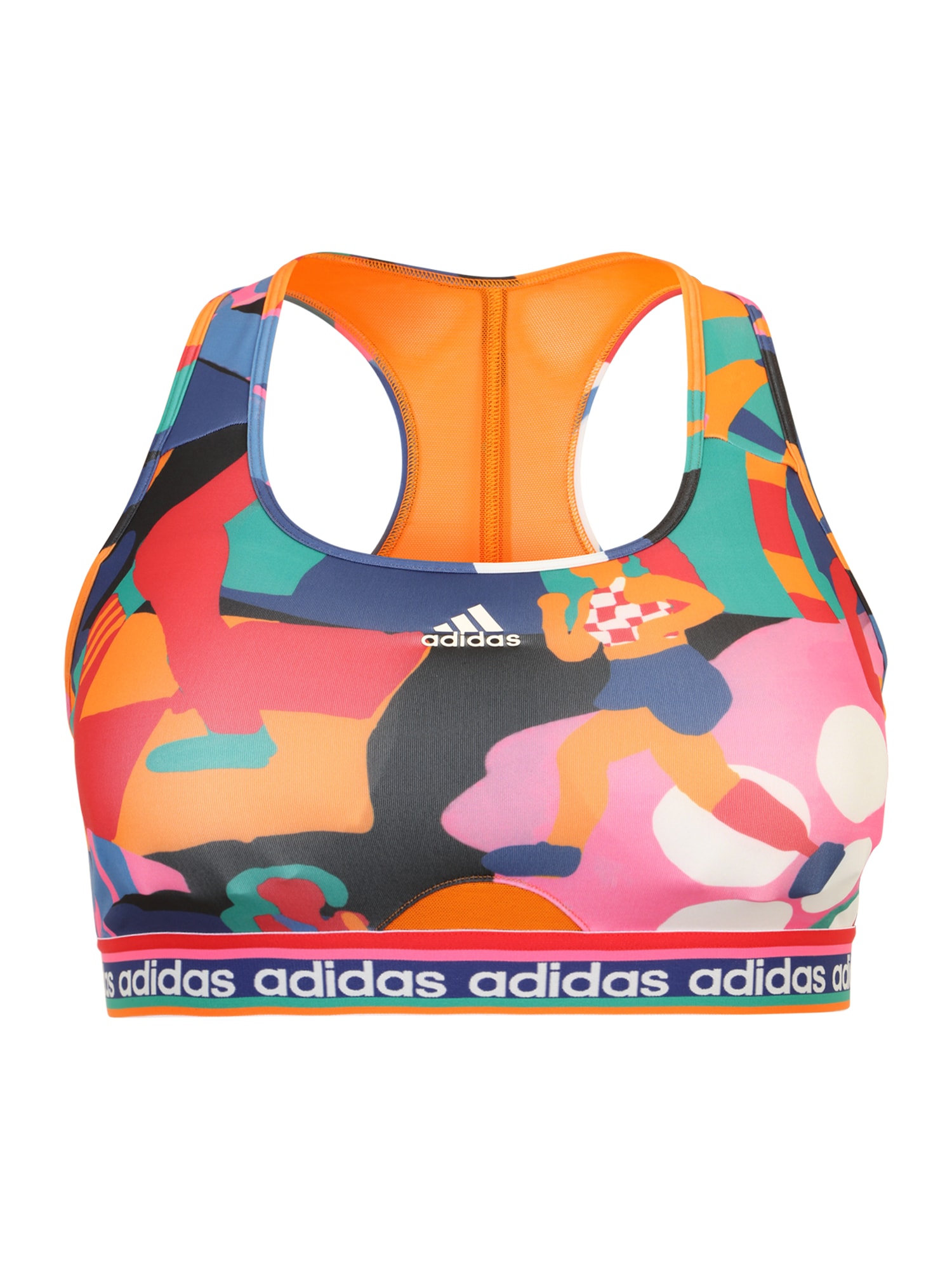 ADIDAS PERFORMANCE Športni nederček  modra / zelena / oranžna / bela