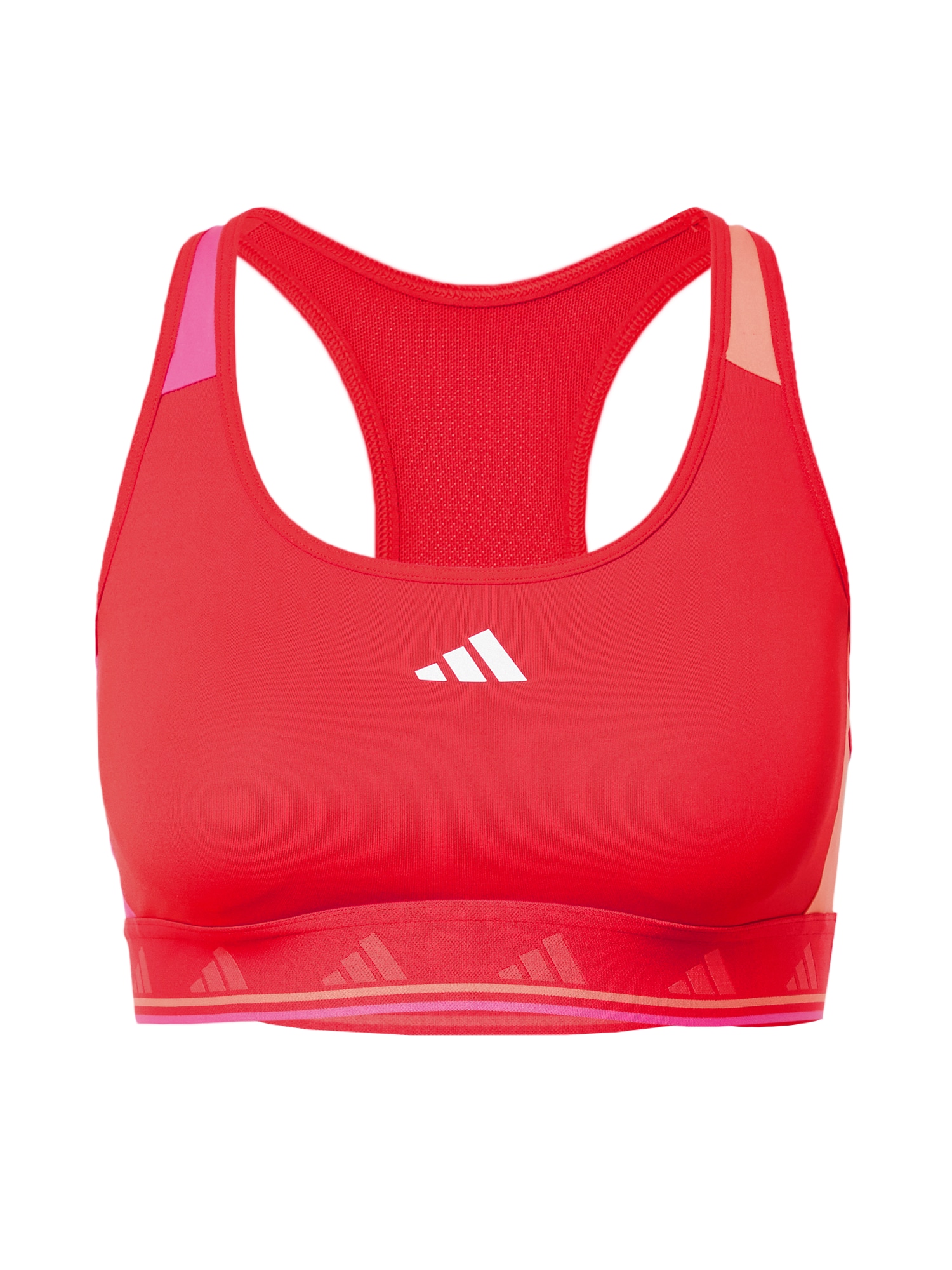 ADIDAS PERFORMANCE Športni nederček  roza / roza / rdeča