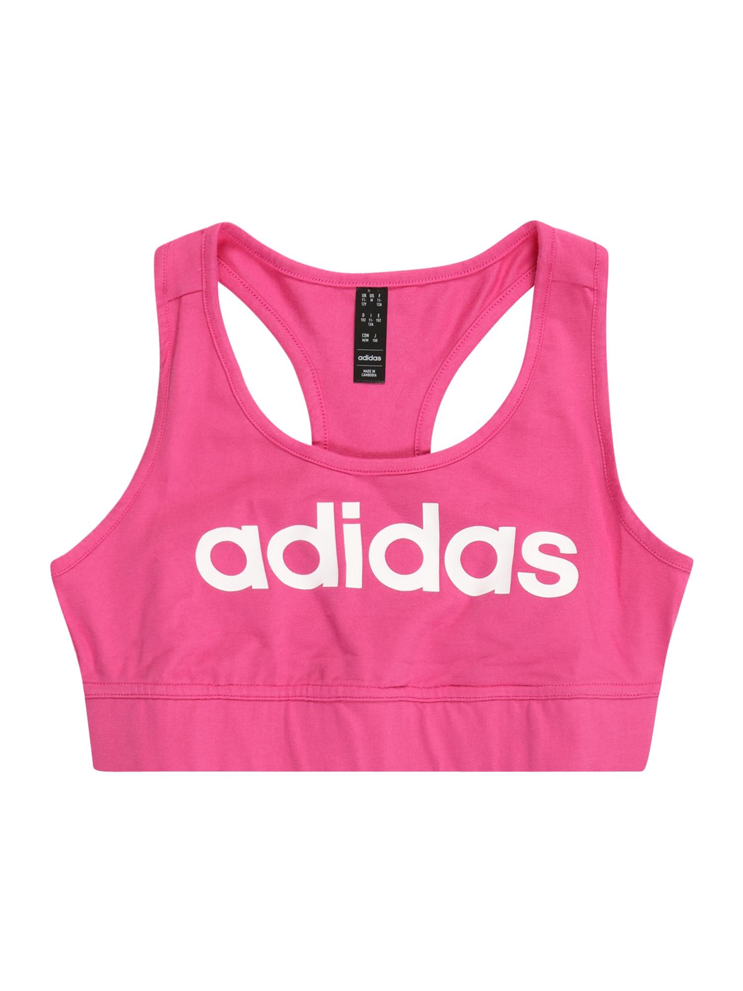 ADIDAS PERFORMANCE Športni top  temno roza / bela