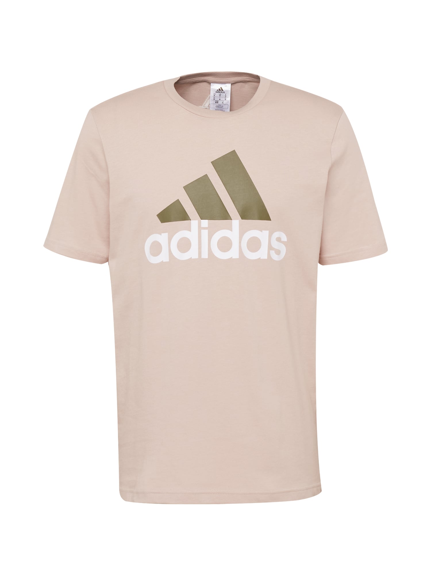 ADIDAS SPORTSWEAR Funkcionalna majica  svetlo bež / oliva / bela