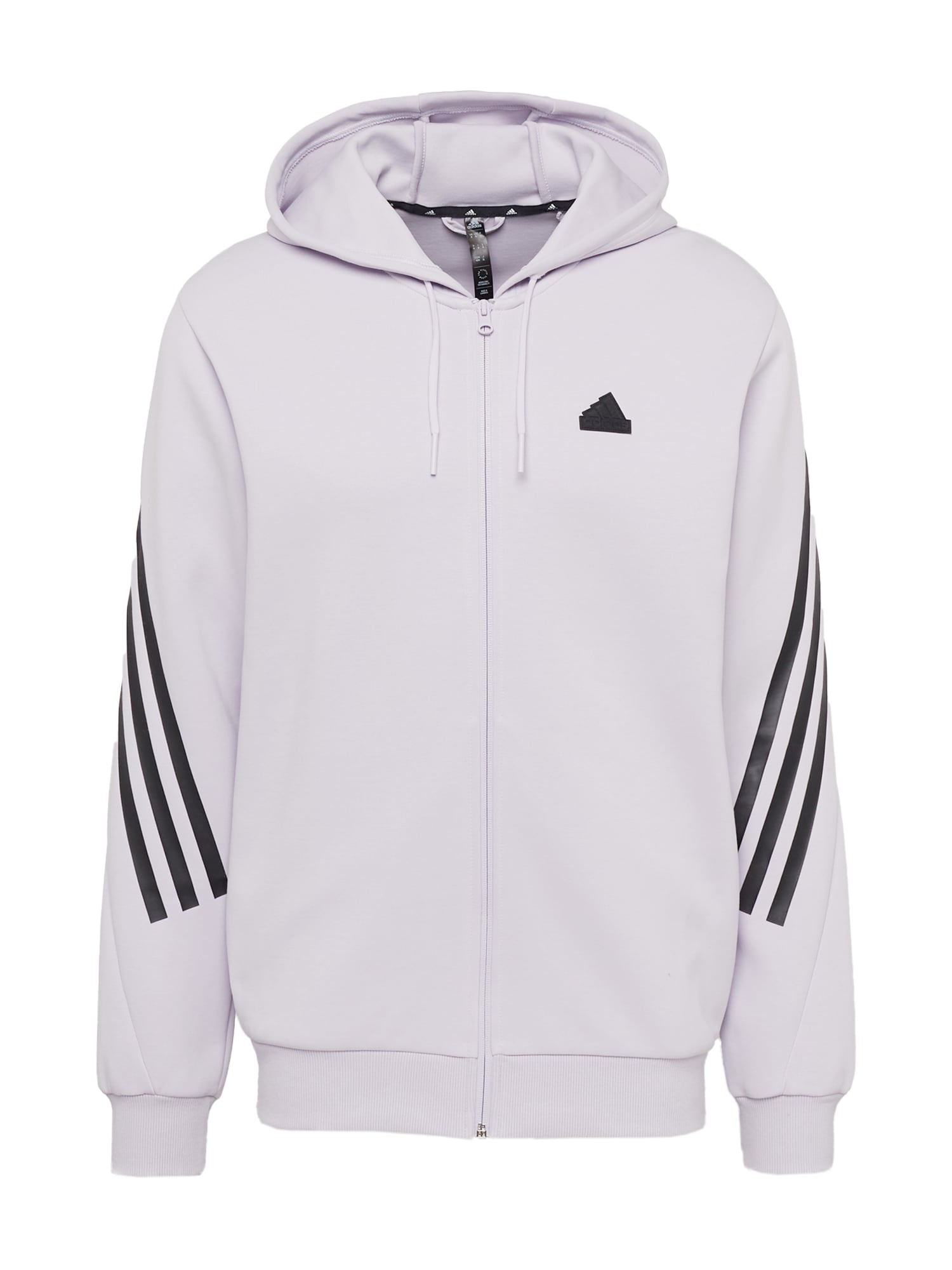 ADIDAS SPORTSWEAR Športna jopa na zadrgo  pastelno lila / črna